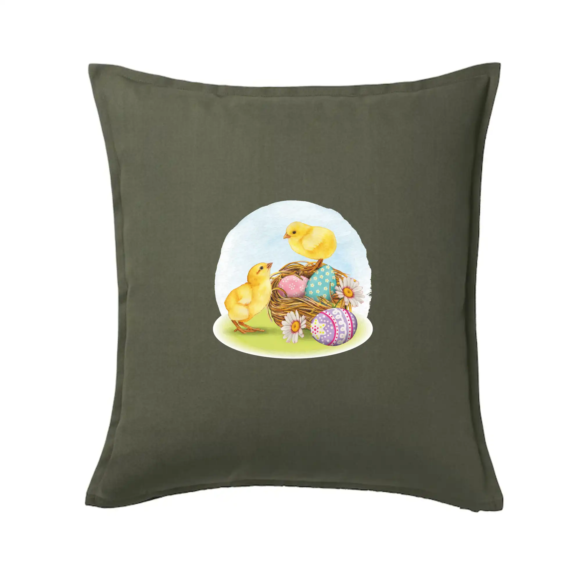 Veľkonočné tričká - Veľkonočné kuriatka - Vankúš 50x50