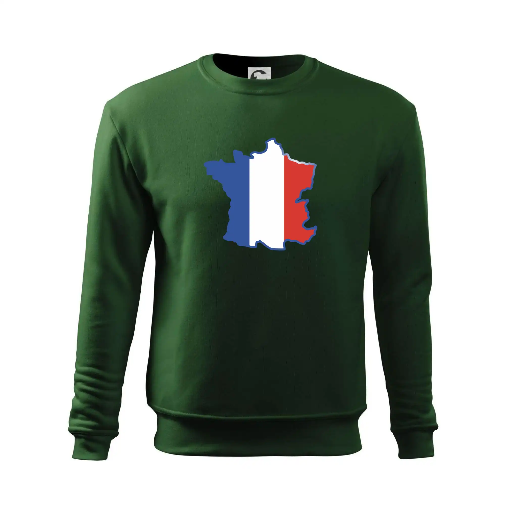 Francouzská vlajka mapa obrys