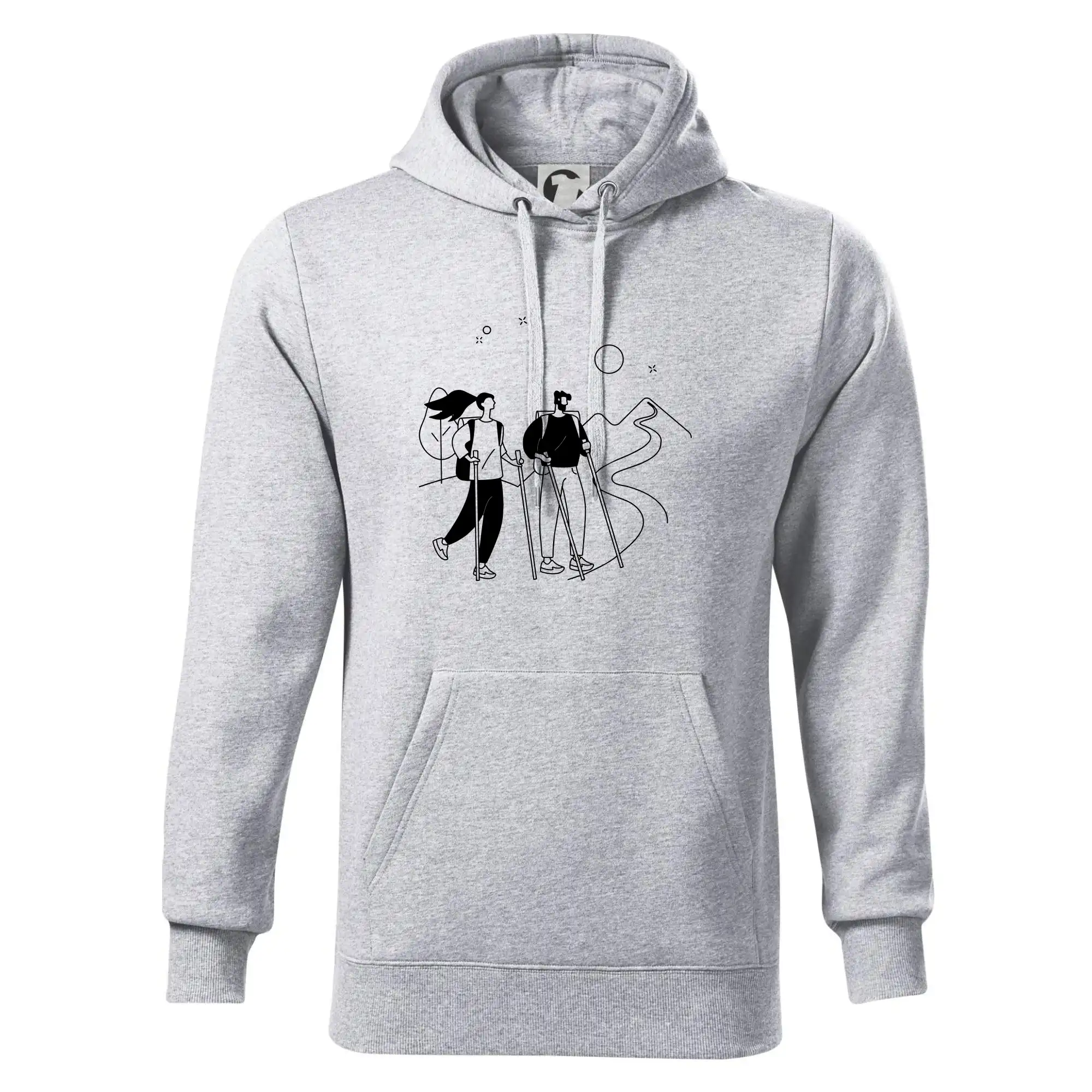 Kreslený pár na výletě