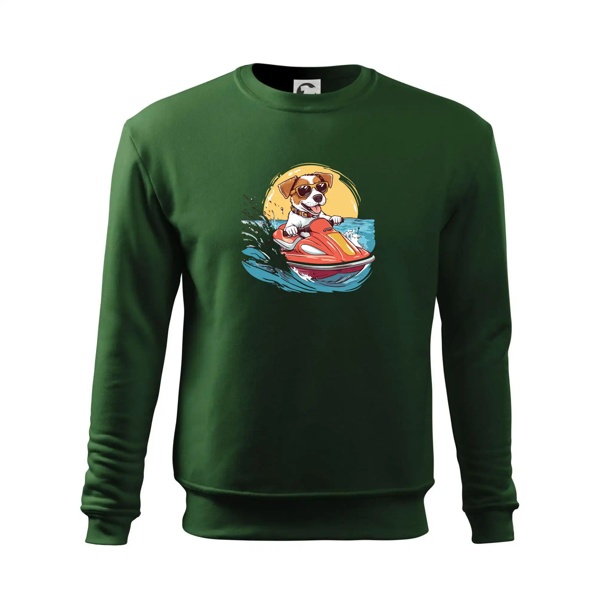 Jack russell teriér na vodním skútru