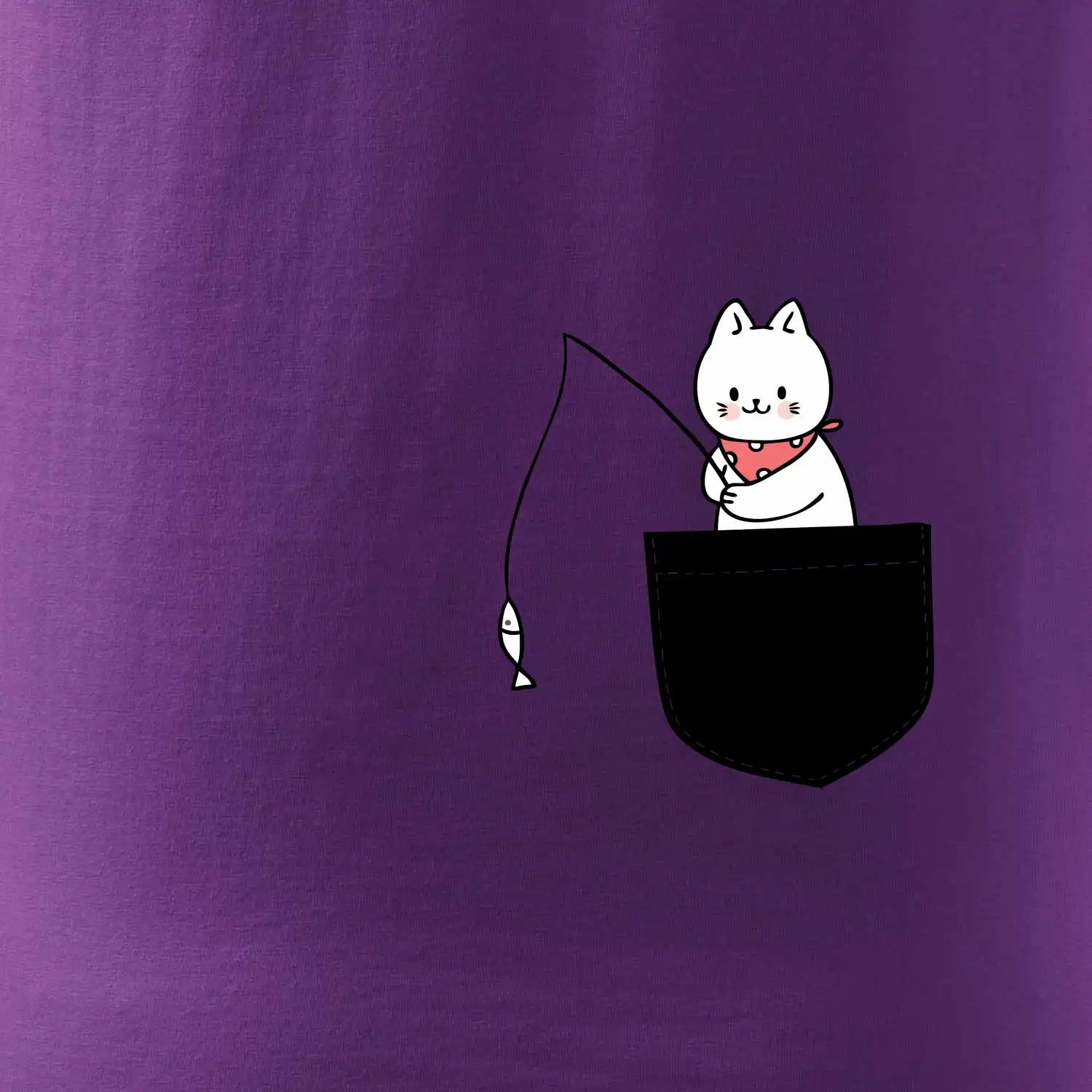 Kočka s rybou v kapse