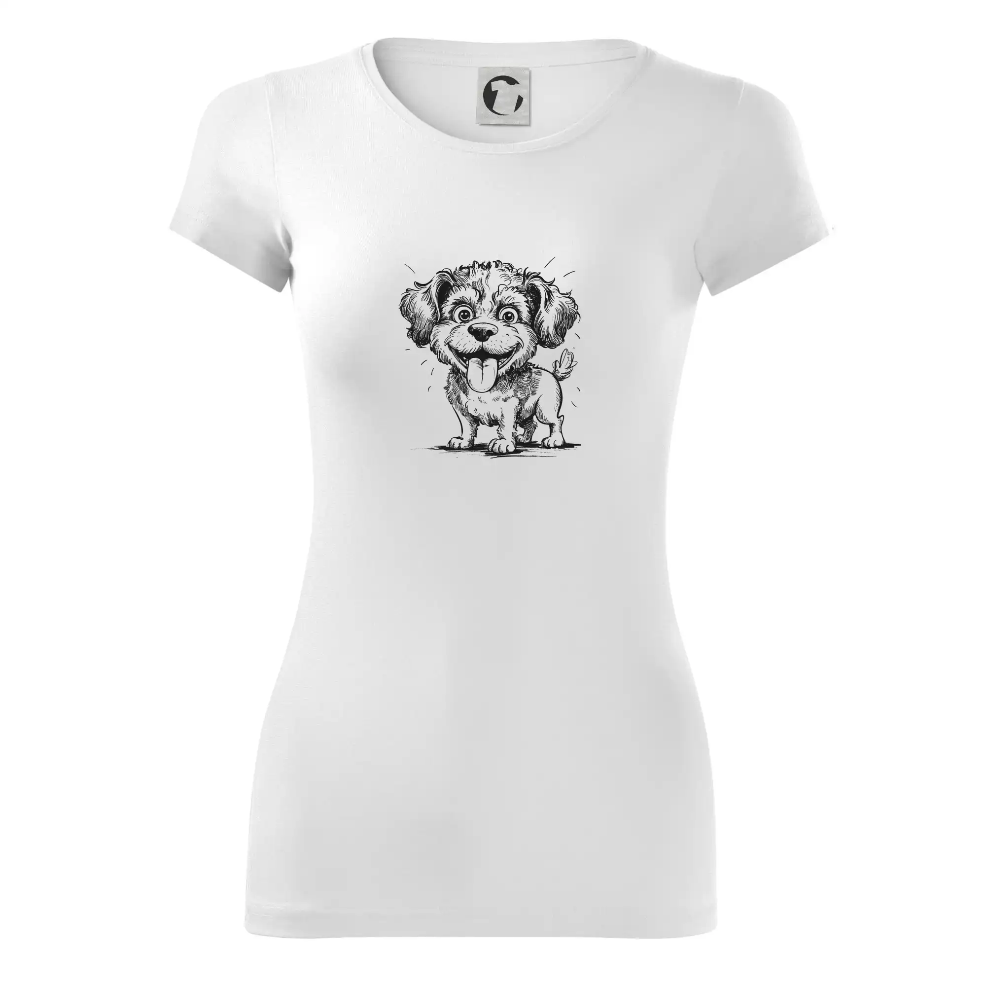 Lagotto romagnolo karikatura vypláznutý jazyk