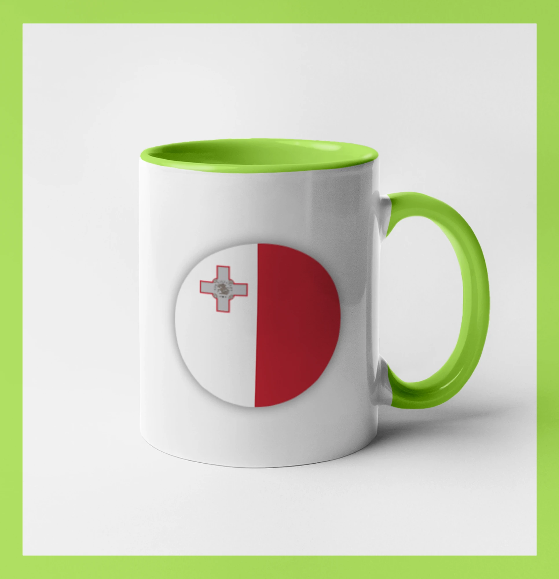 Vlajka Malta kulatá velká