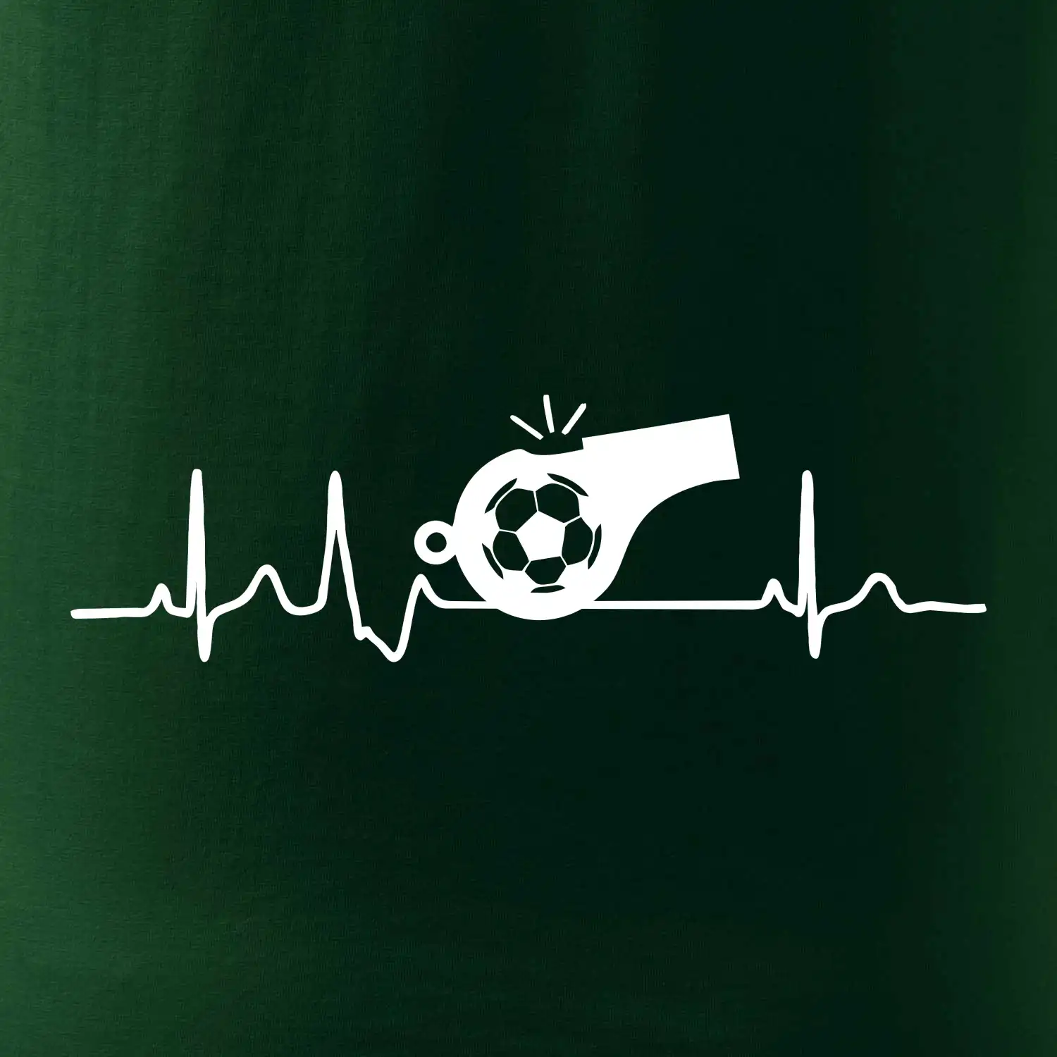 EKG fotbal rozhodčí a píšťalka