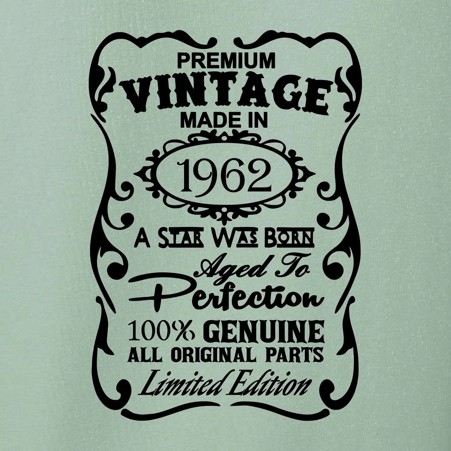 Vintage Etiketa - 1962