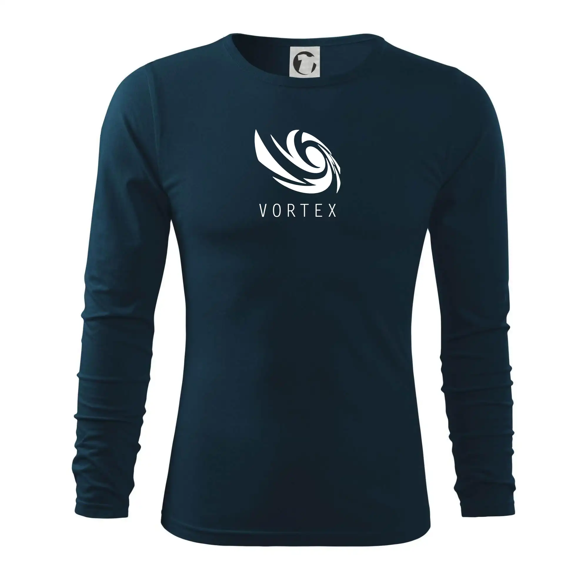 Tričká, mikiny a šiltovky pre Youtubery - Vortex logo jednofarebné - Tričko s dlhým rukávom FIT-T long sleeve