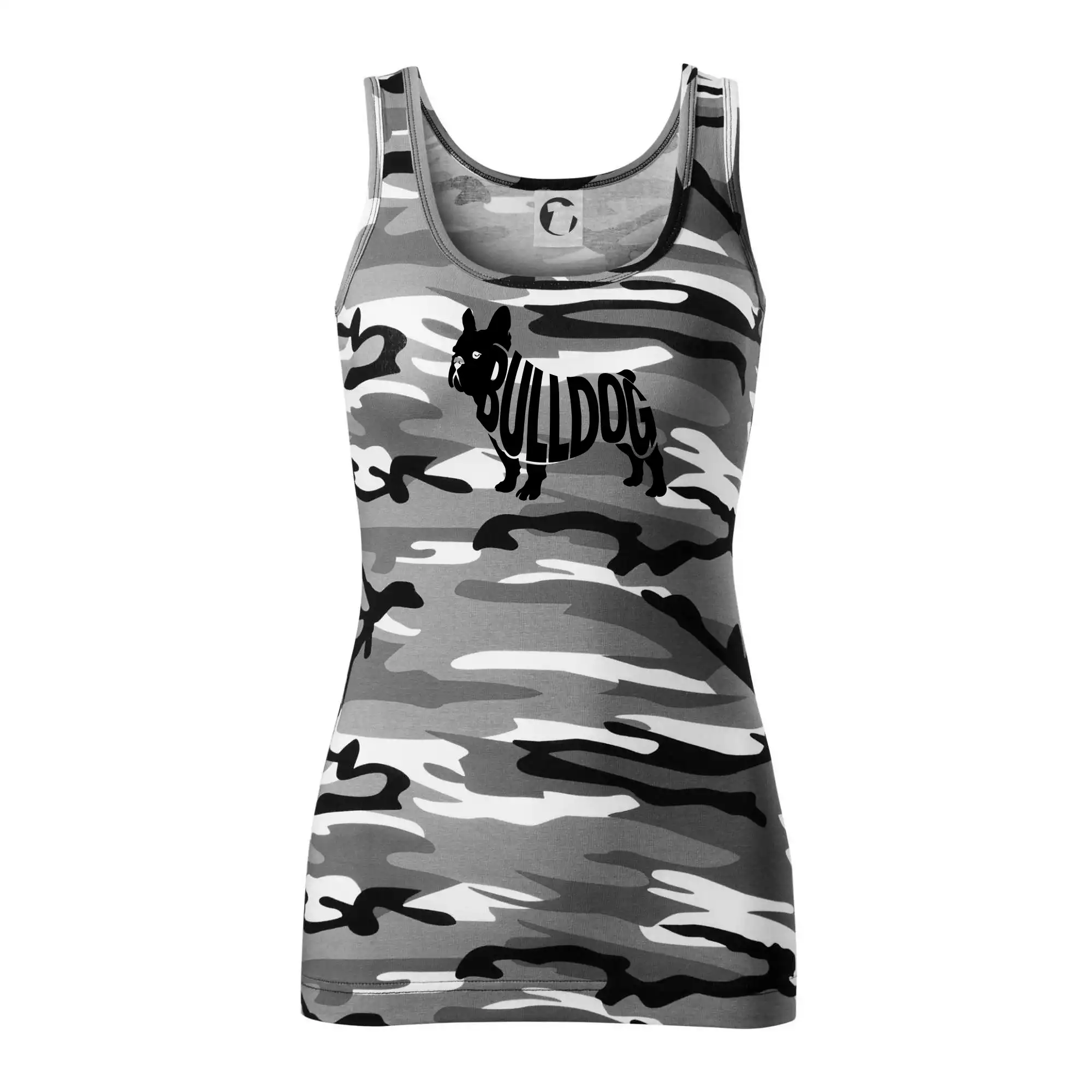 Bulldog  nápis v těle