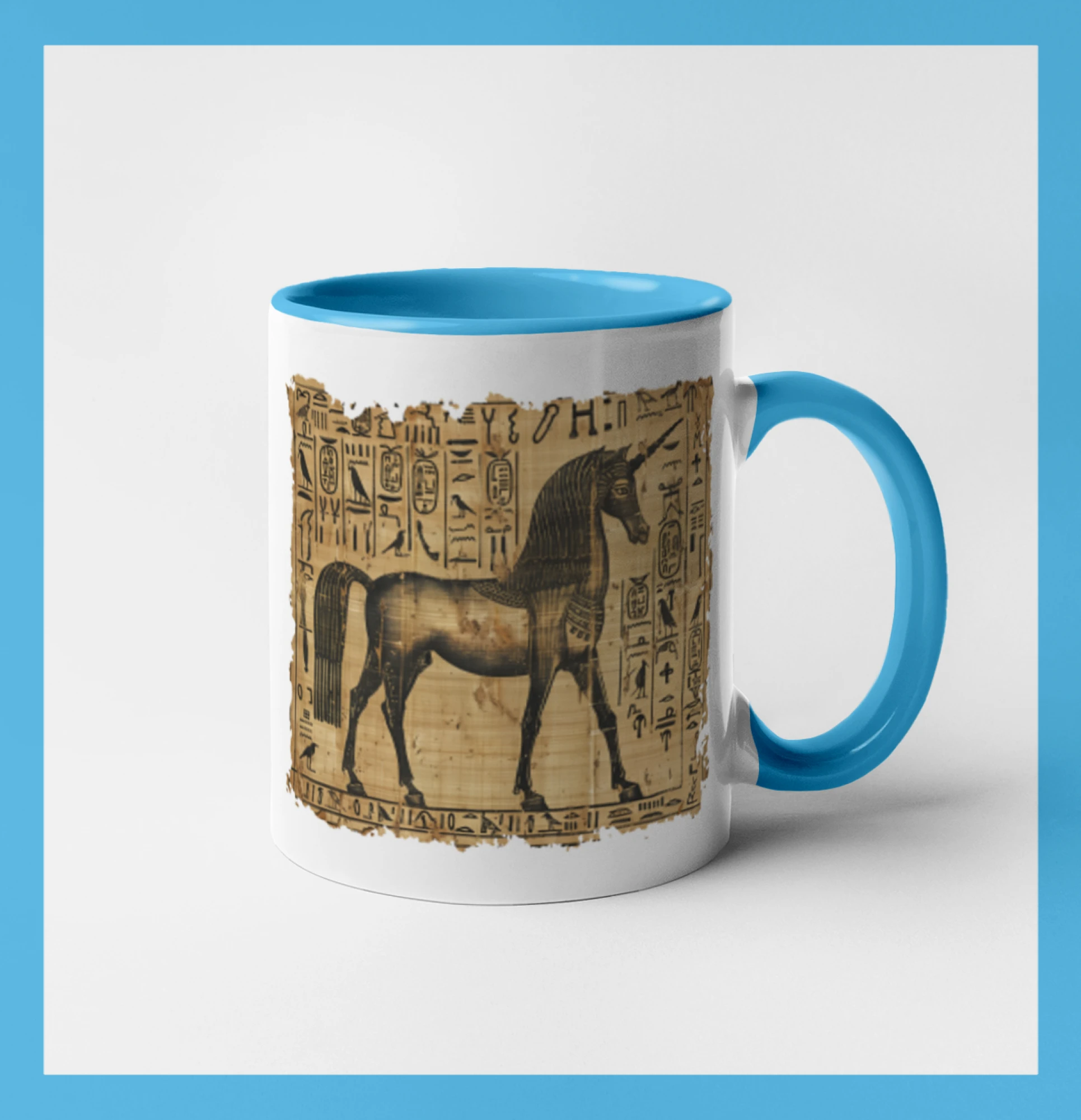 Egyptské hieroglyfy jednorožec