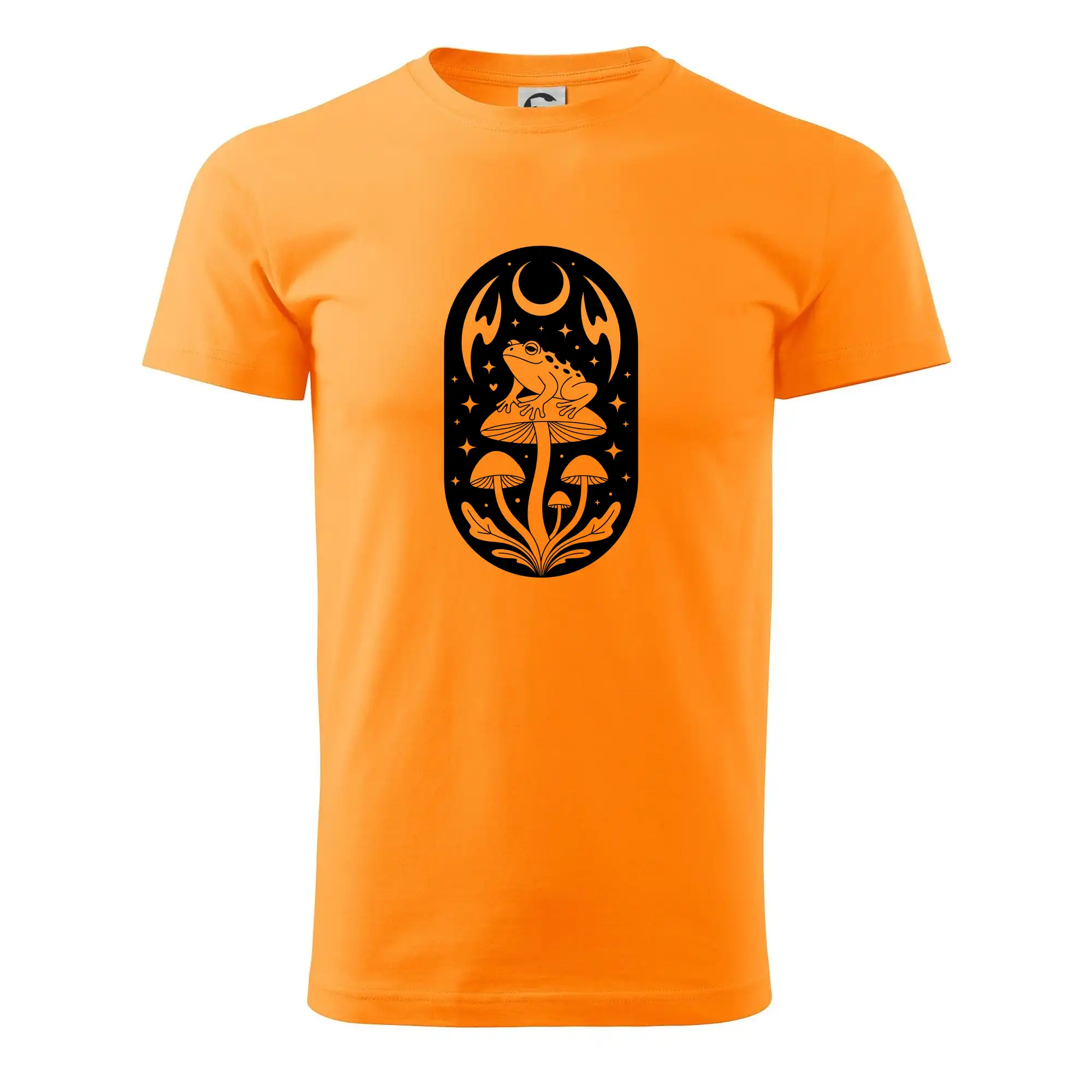 Goblincore černobílá oválná žába