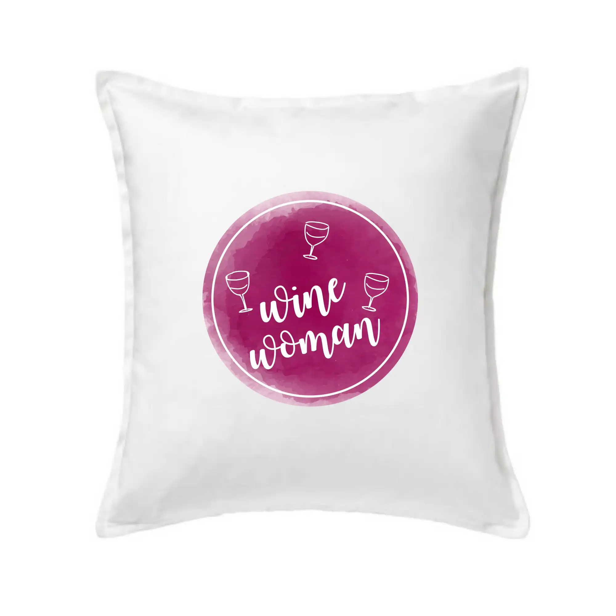 Vtipná tričká s tematikou vína - Wine woman - Vankúš 50x50