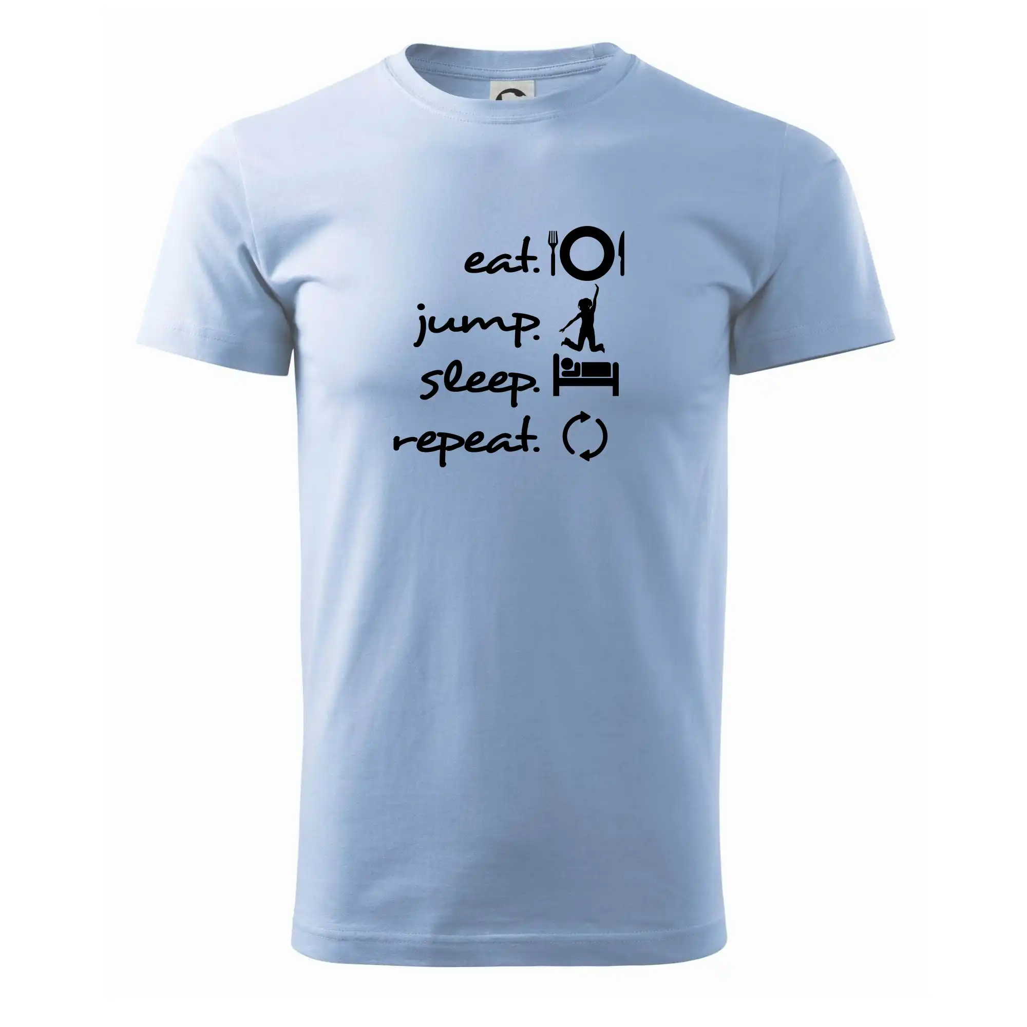 Tričká na jump - Eat jump sleep repeat - Klasické pánske tričko vyššej gramáže