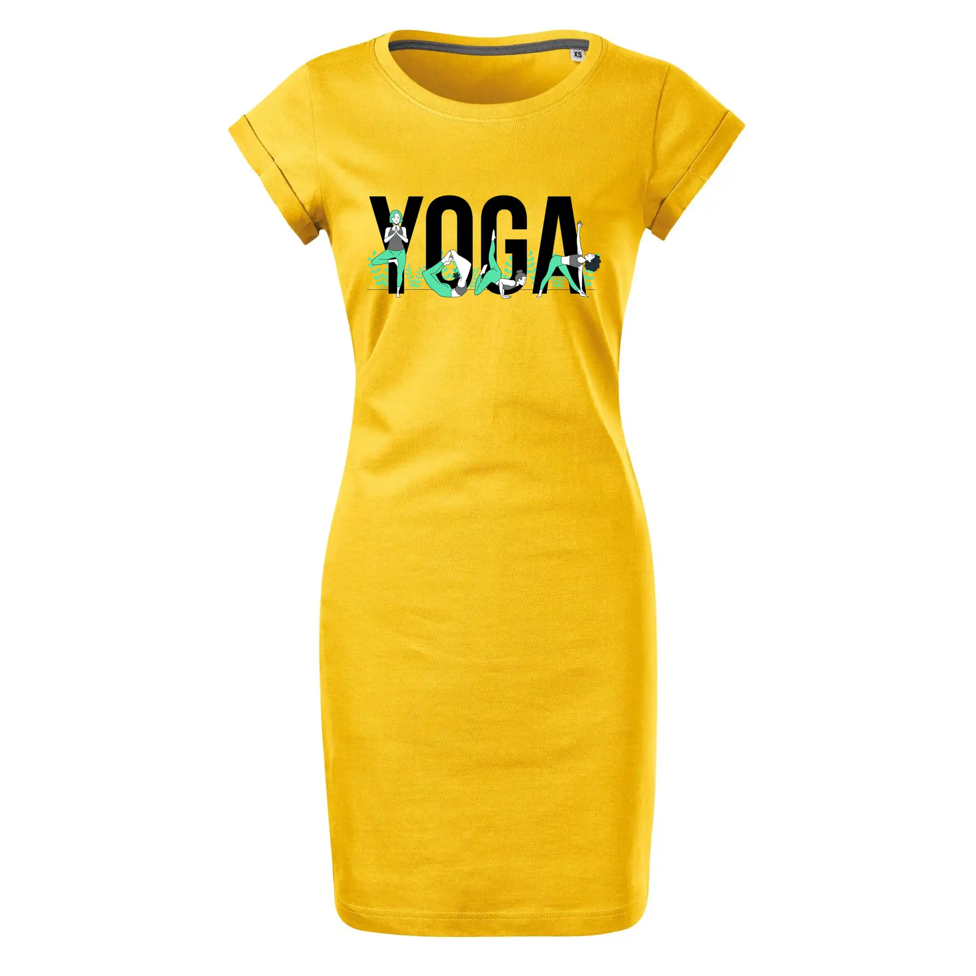 Yoga nápis barevný