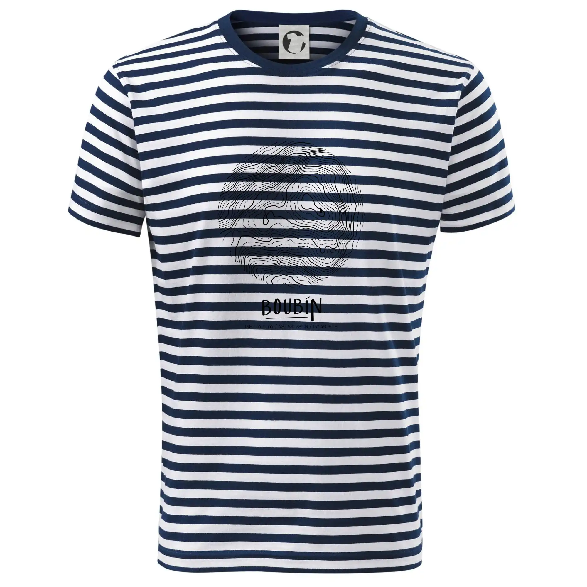 Boubín - vrstevnice v kruhu