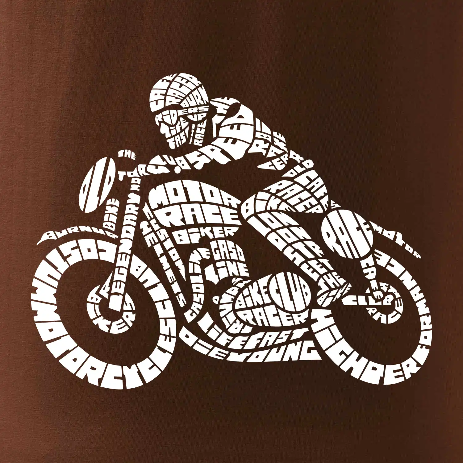 Motorkář nápisy
