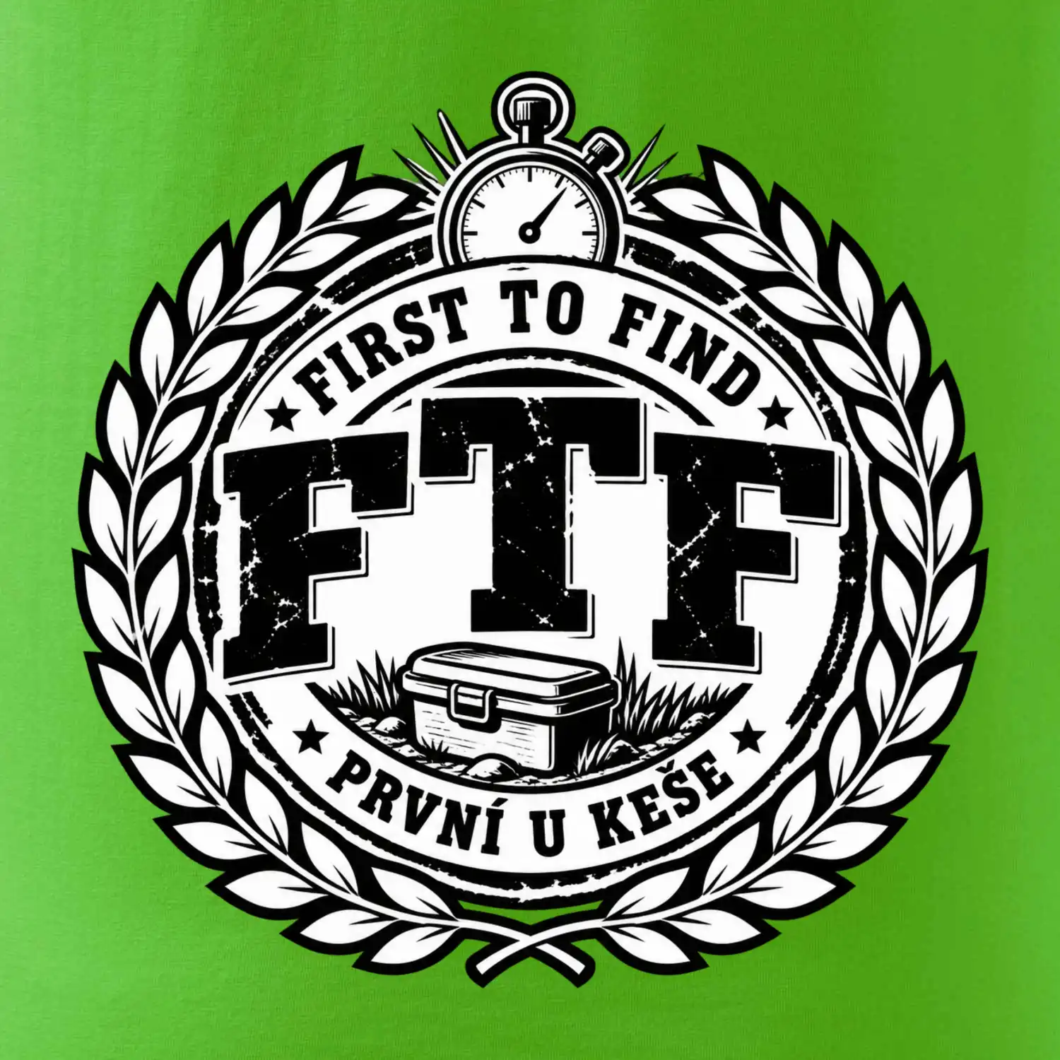 FTF první u keše vítězný odznak