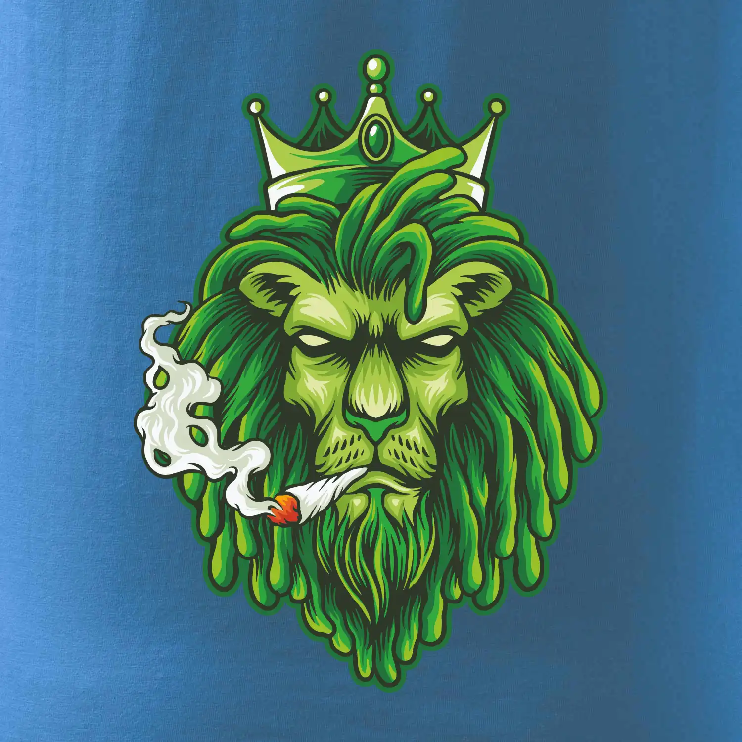 Zhulený lev zelený