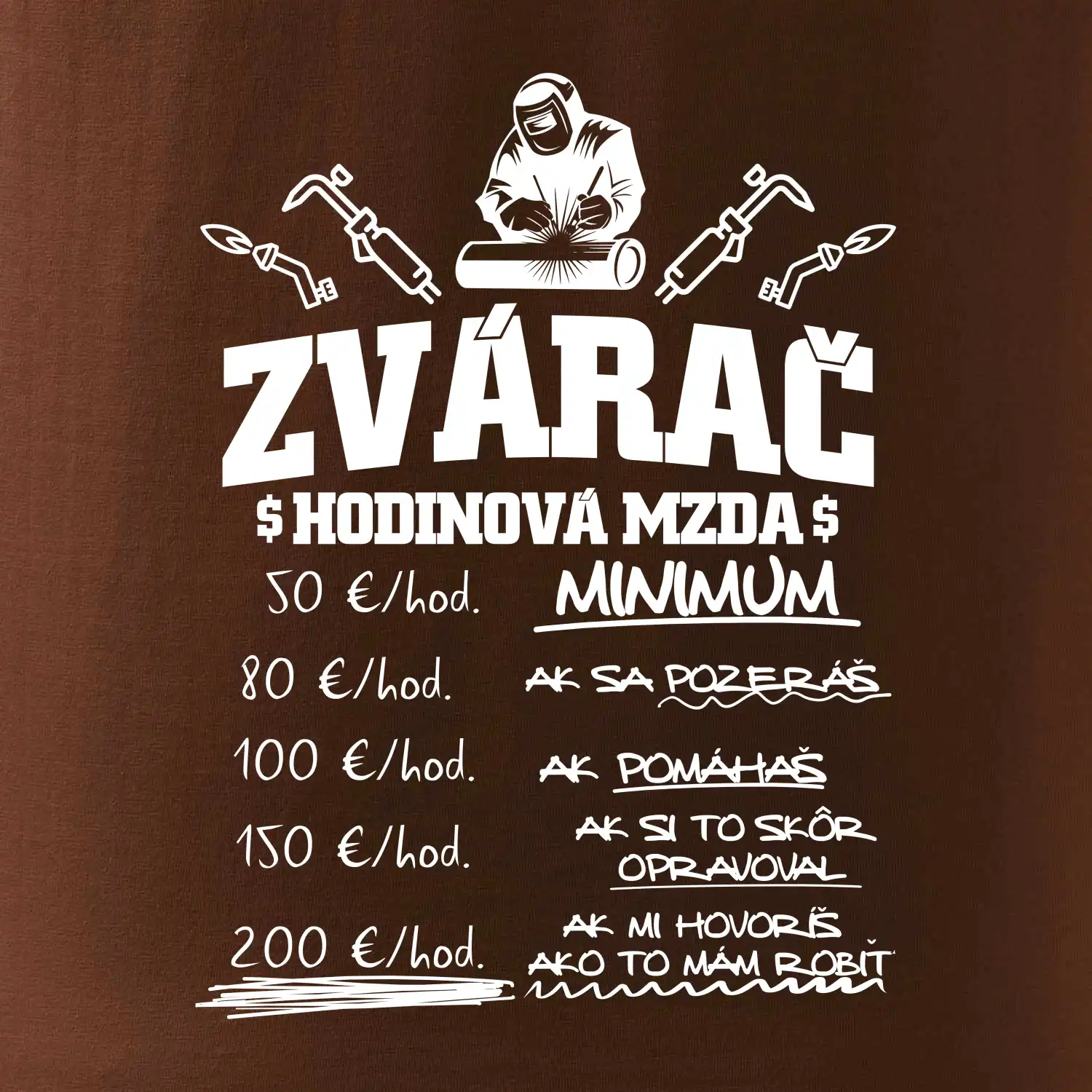 Hodinová mzda zvárač
