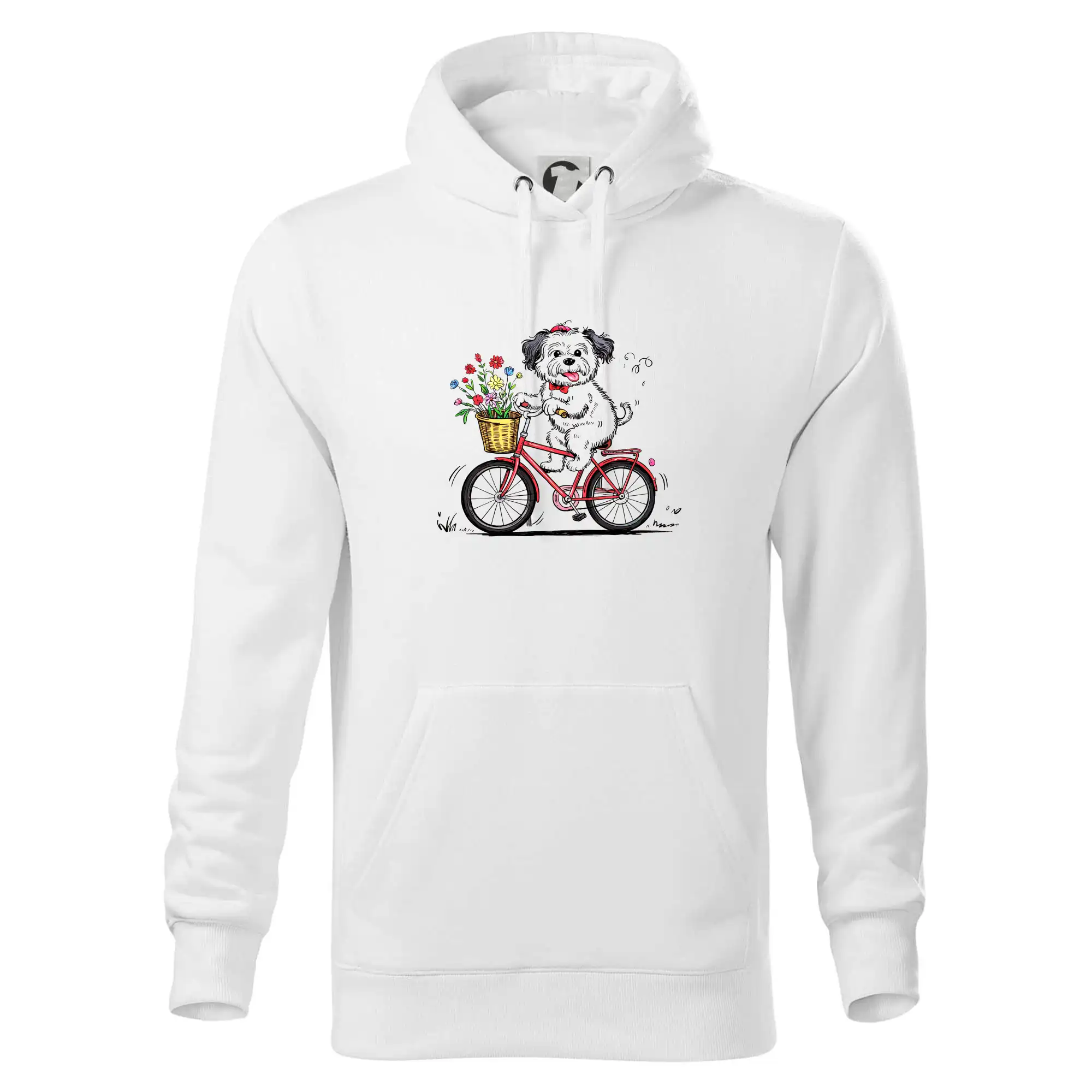Ostatné psie plemená - Havanský psík na bicykli - Mikina pánska Cape s kapucňou