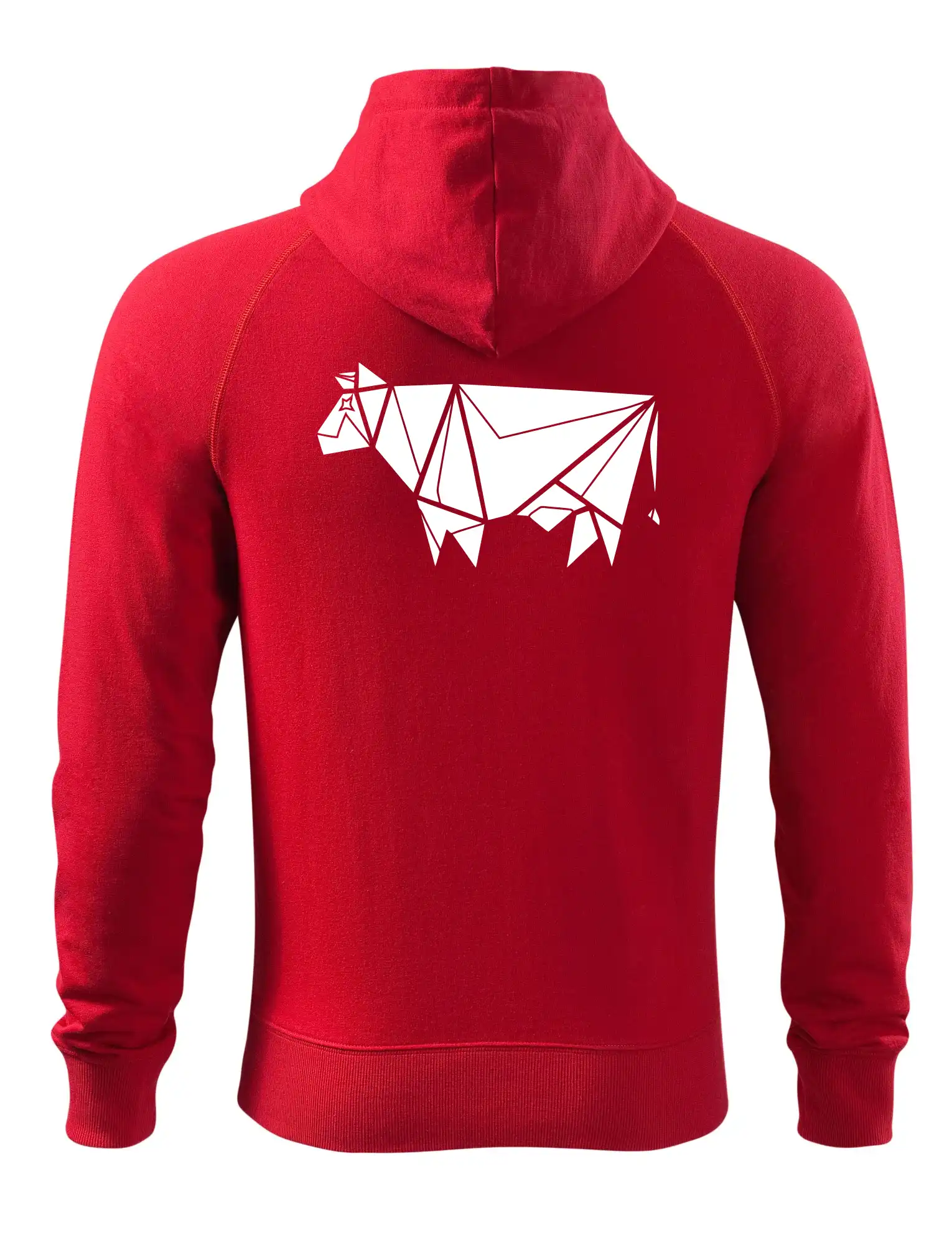 Origami kráva z boku