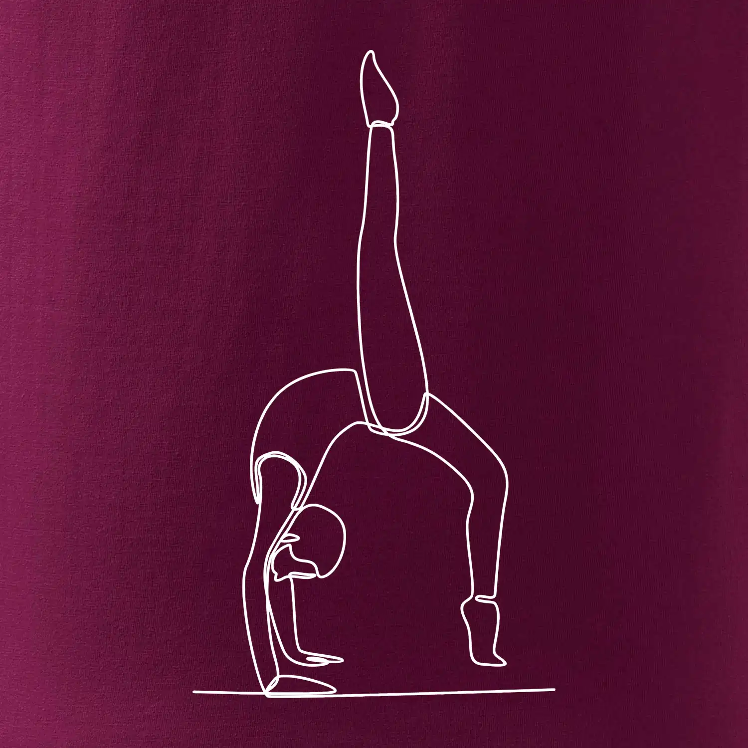 Gymnastika na rukou jedním tahem