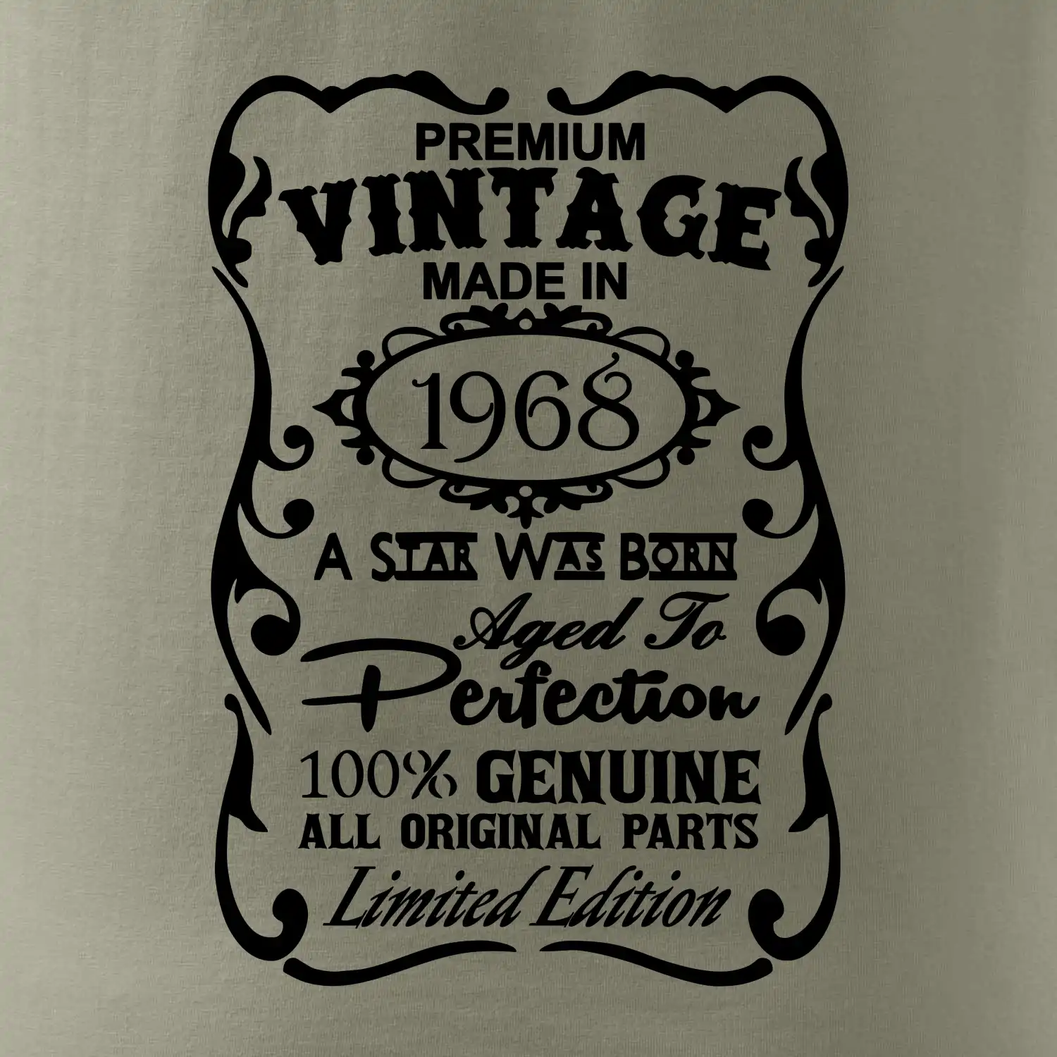 Vintage Etiketa - 1968