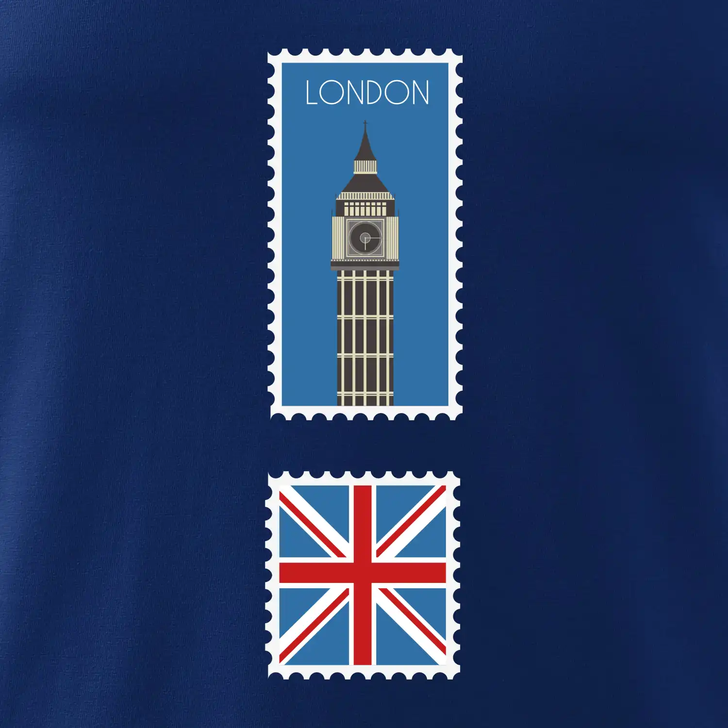 Londýn známka barevná