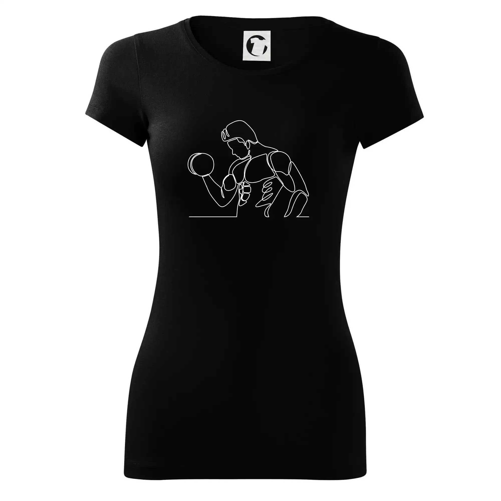 Fitness muž jedním tahem