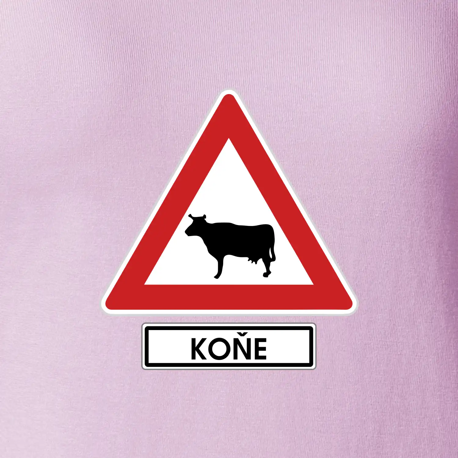 Dopravní značka - Pozor koně / kráva