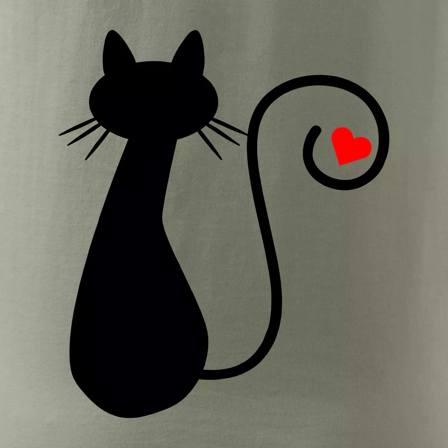 Zamilovaná kočka ocásek