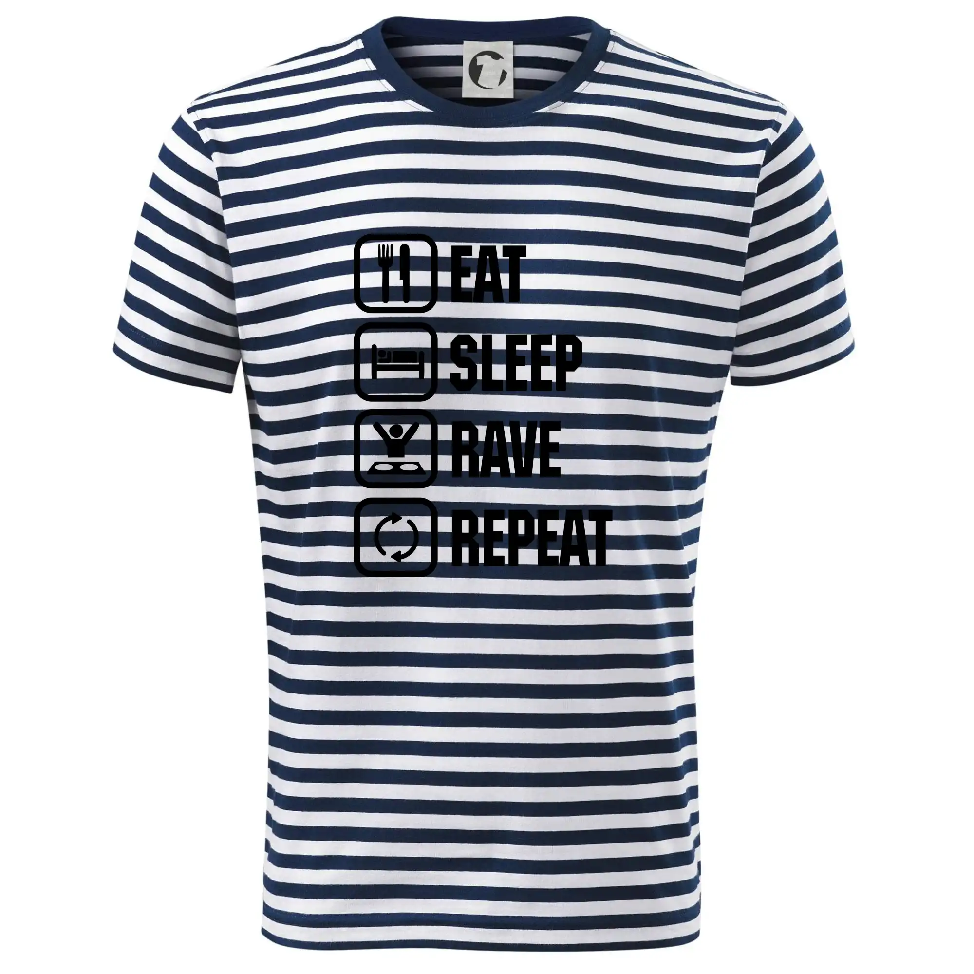 Eat sleep repeat - Eat sleep rave repeat - Dětské triko na vodu