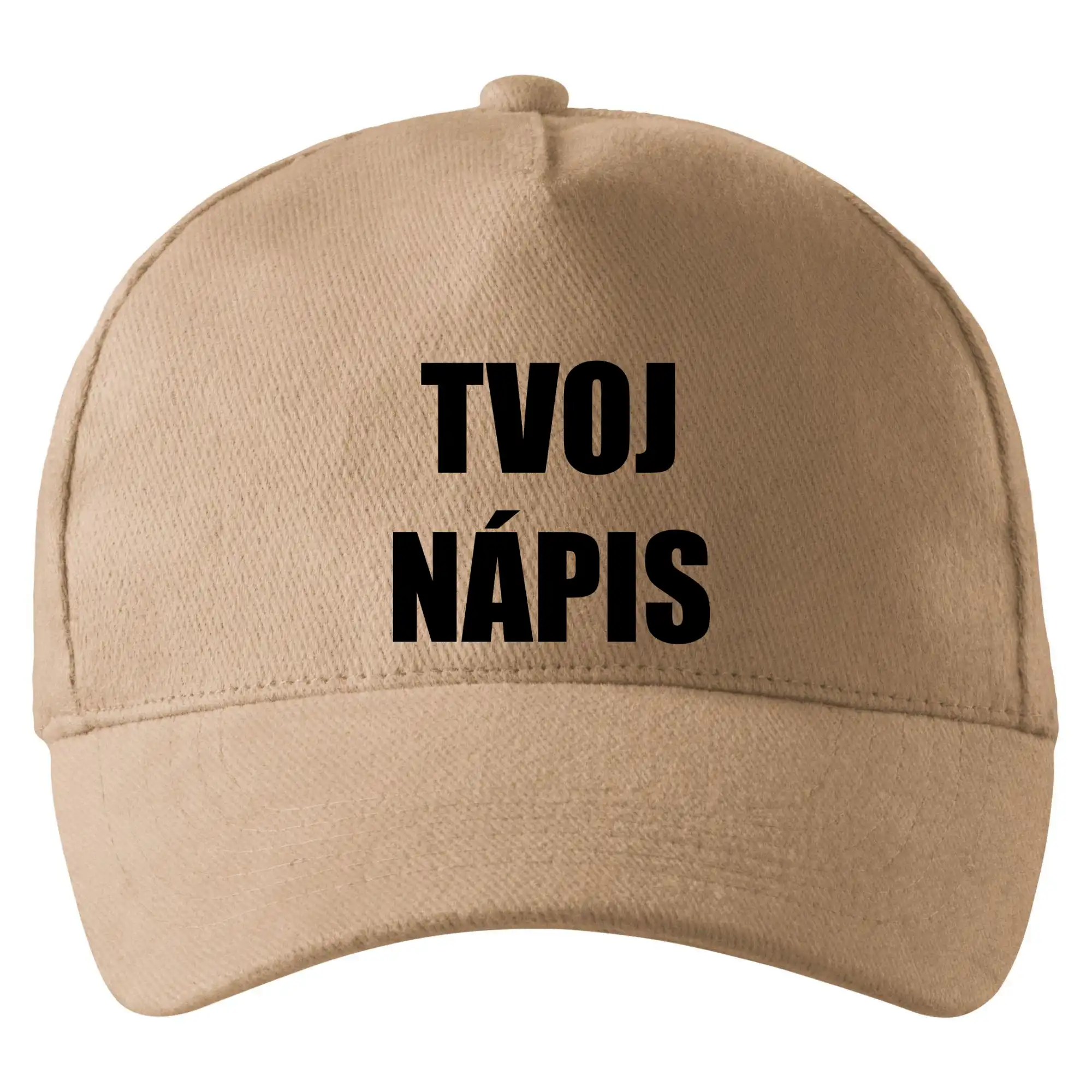 MyShirt tričká - Tvoj vlastný nápis - tlačiaci - Šiltovka so zahnutým šiltom a mosaznou sponou