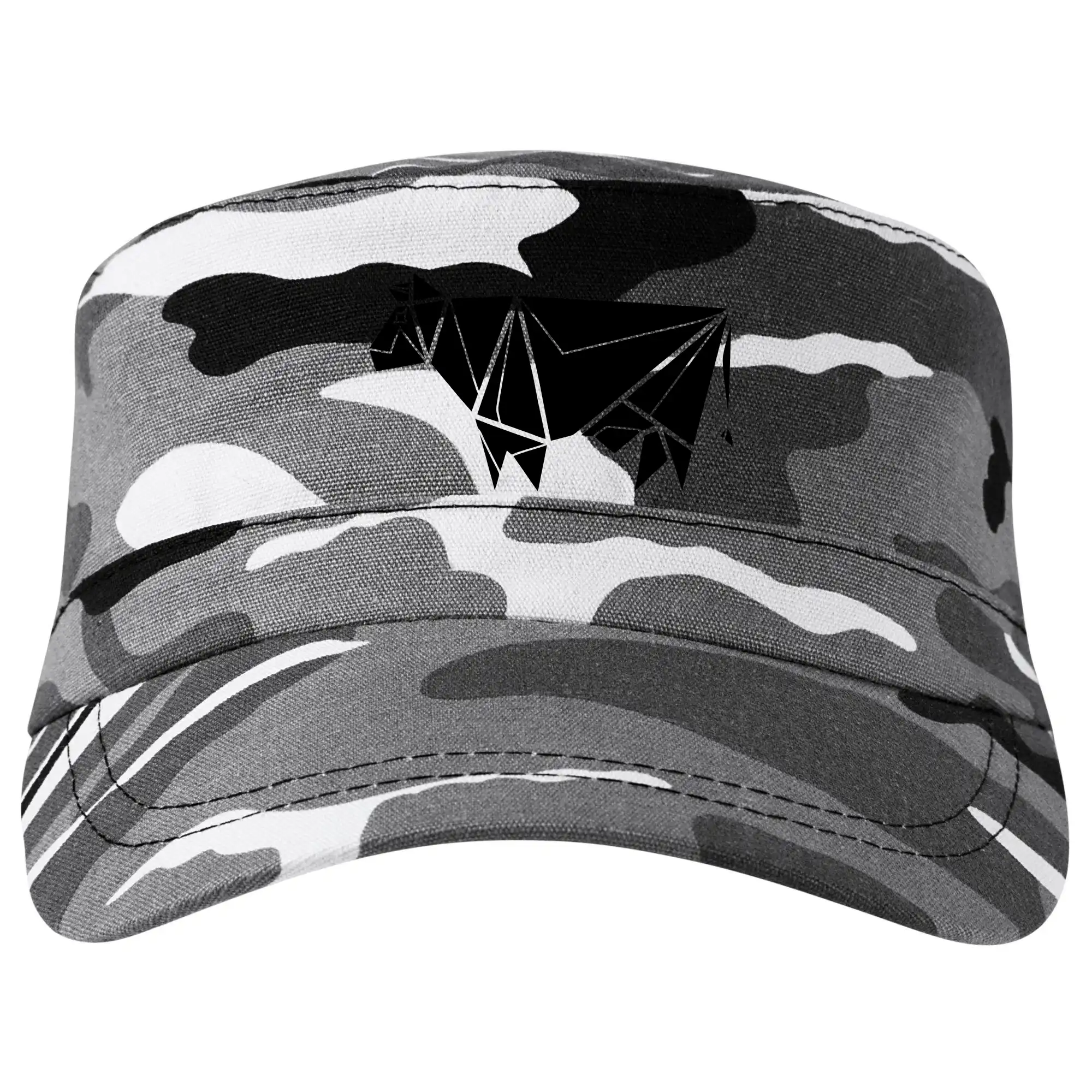 Tričká s kravou - Origami krava z boku - Šiltovka CAMO