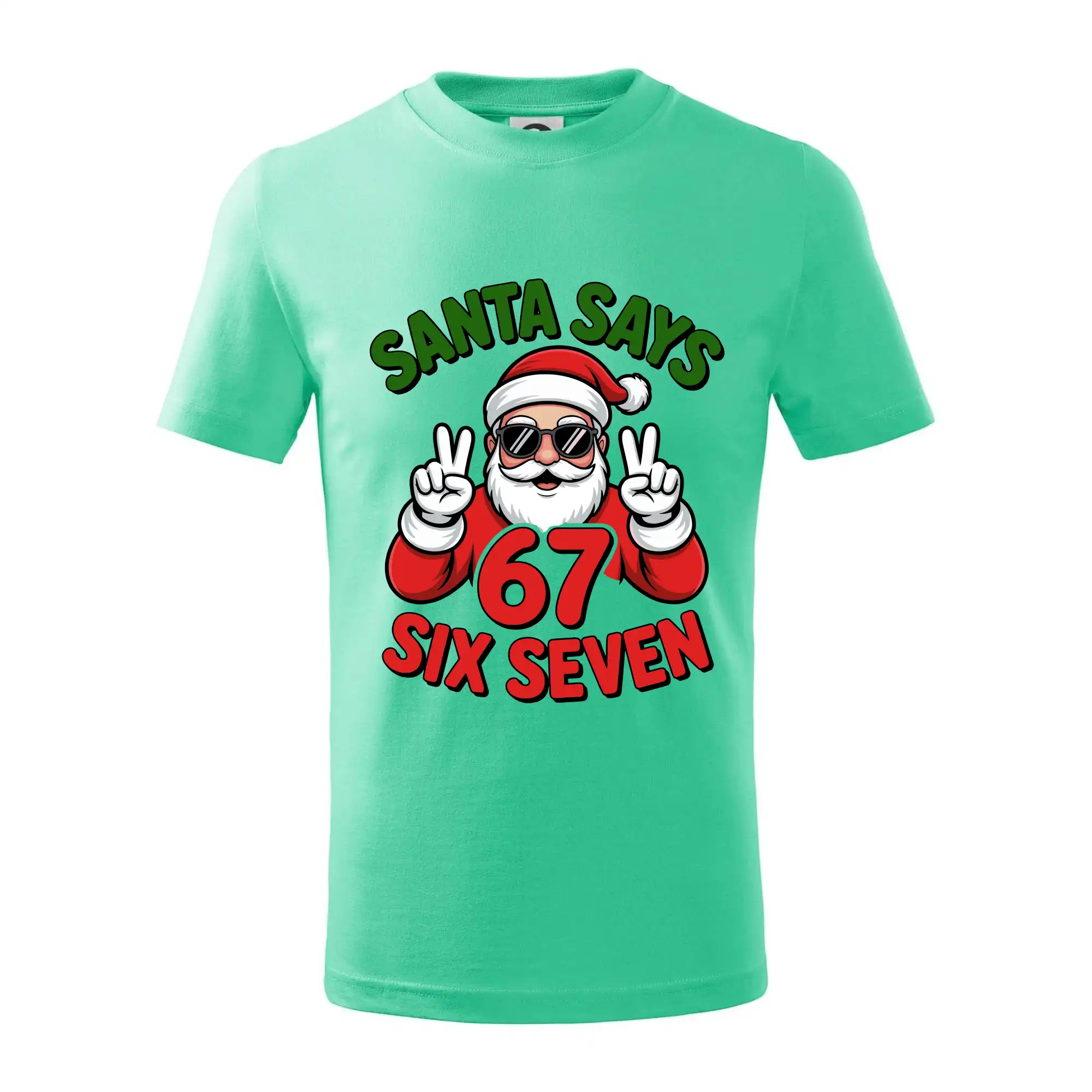 Ostatné nápisy - Santa says 67 - Tričko detské bavlnené