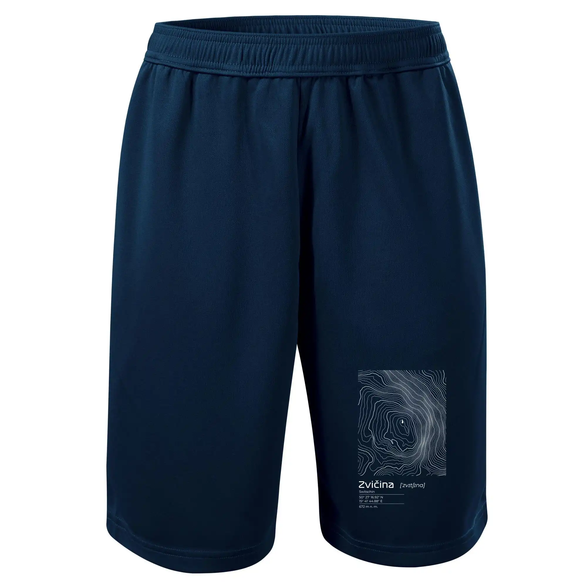 Zvičina - vrstevnice v obdélníku