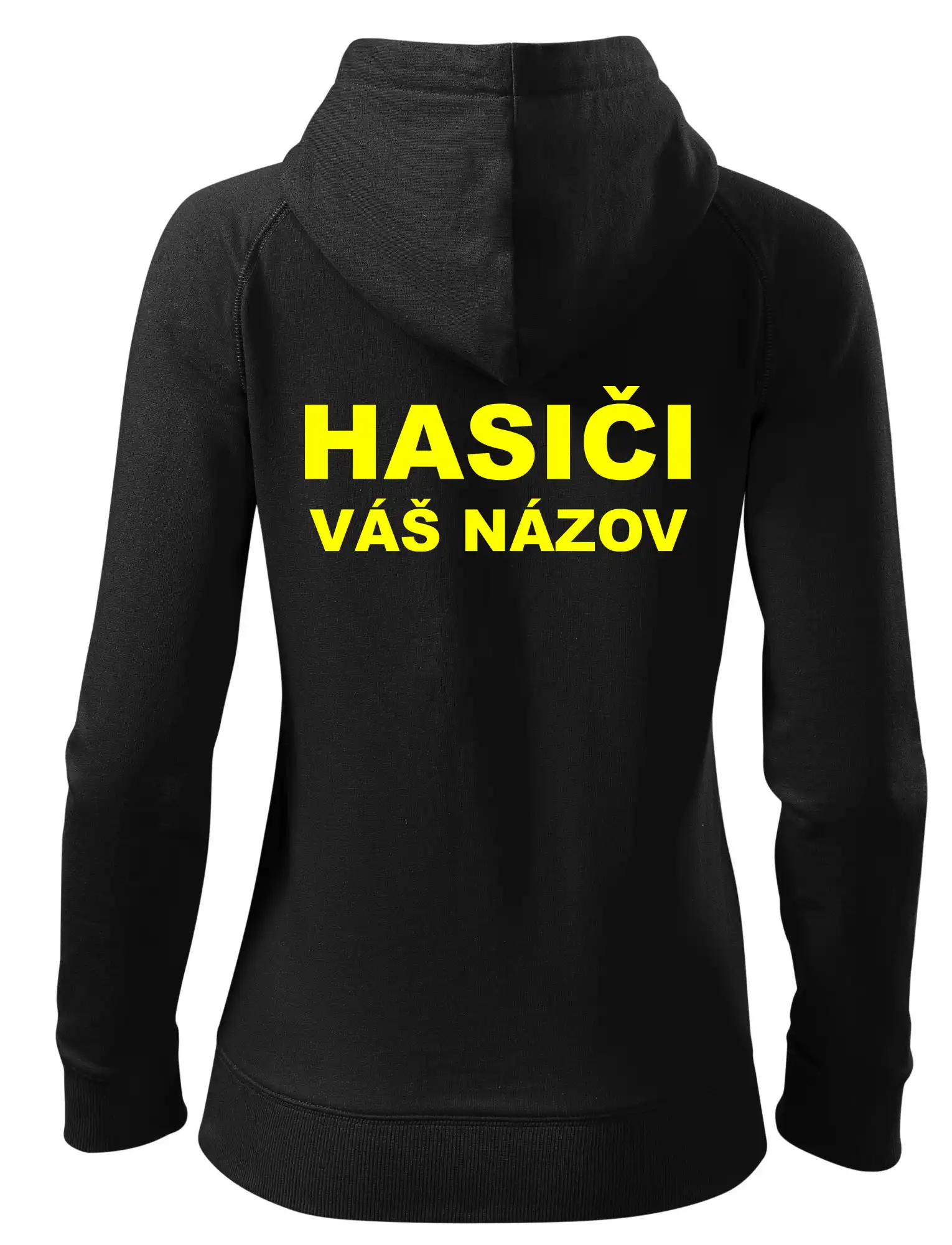 Hasiči - žltý nápis - váš názov zboru