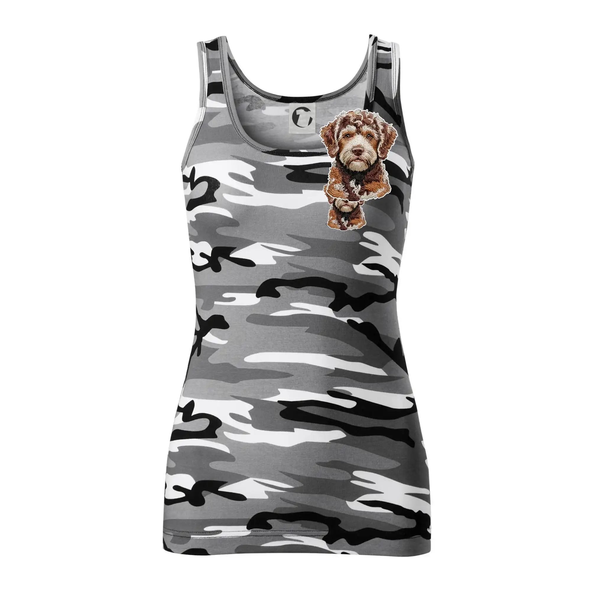 Lagotto romagnolo vyšívaná hlava na prsu