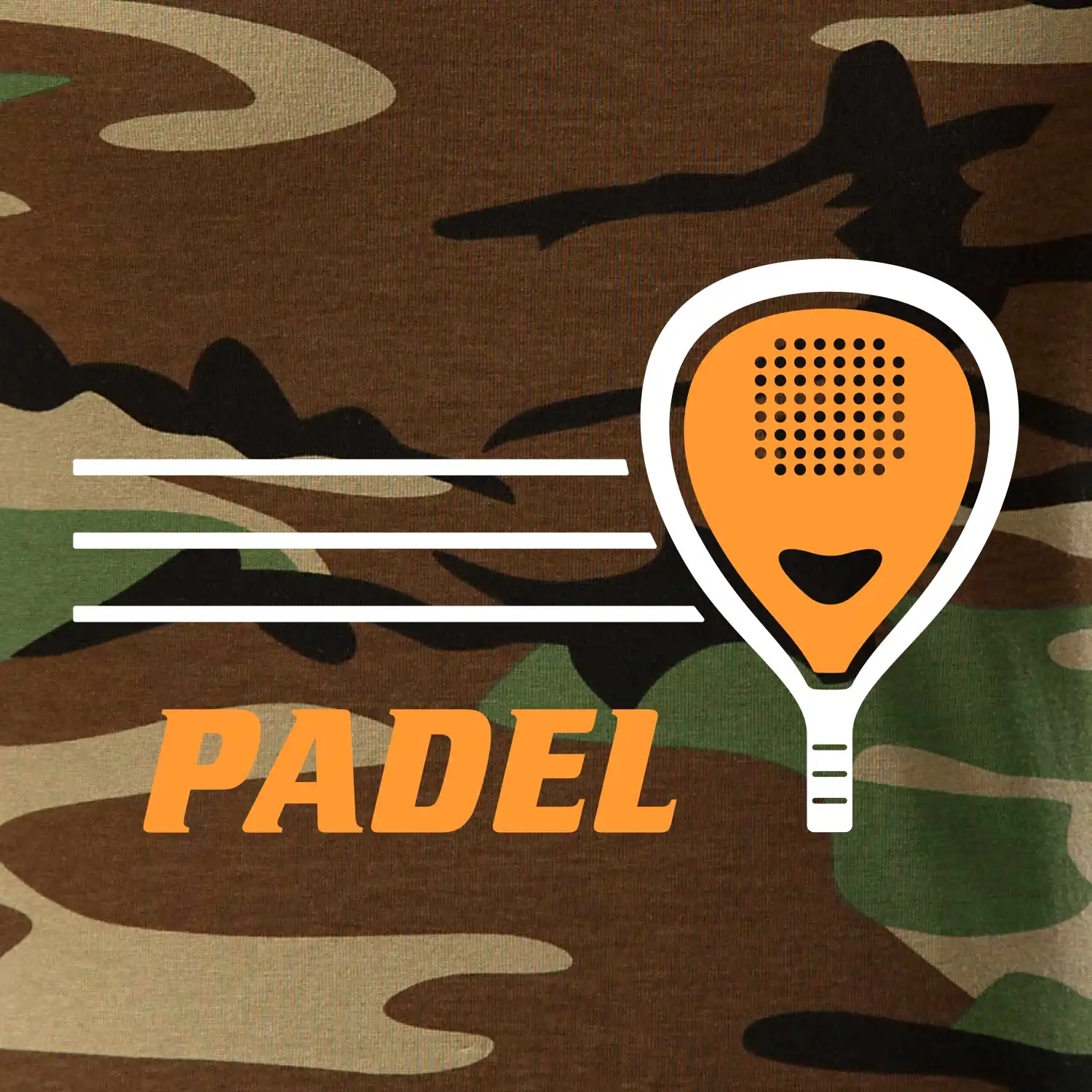 Padel - oranžová raketa