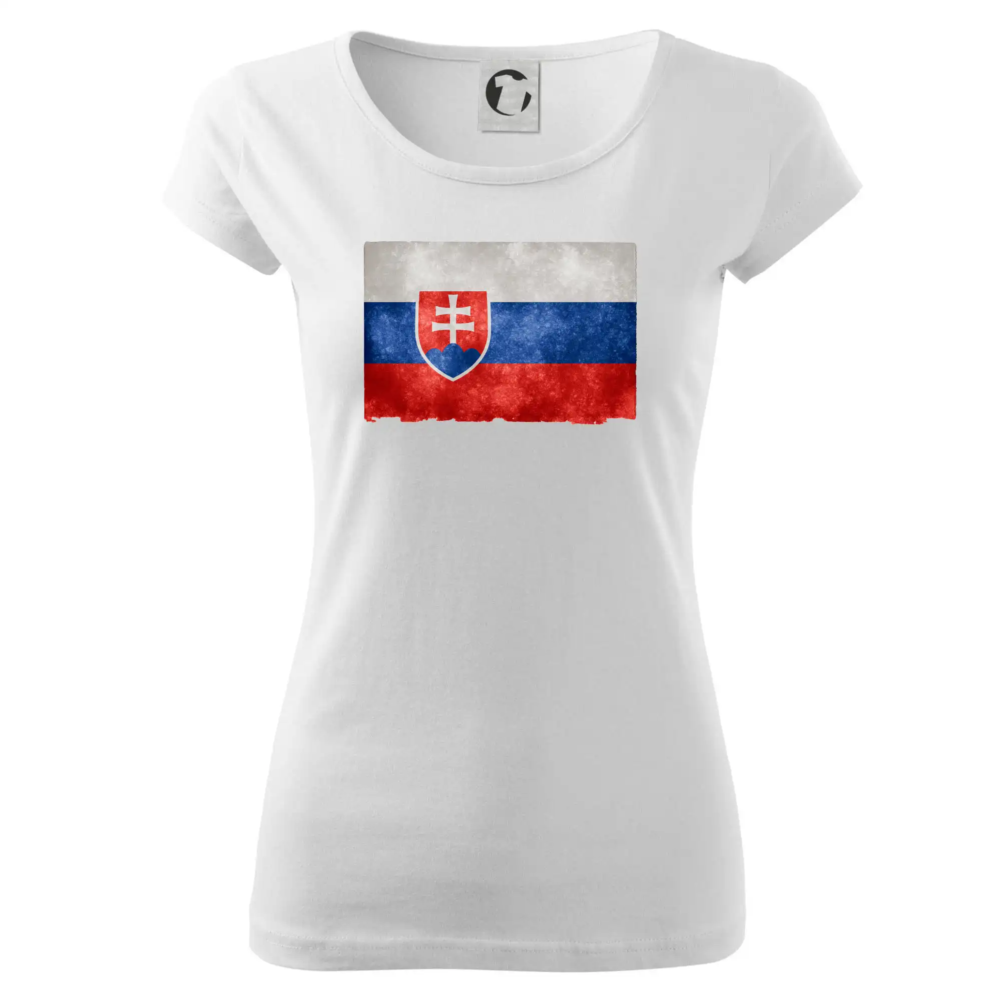 Politické tričká - Slovenská vlajka stará - Dámske tričko Pure