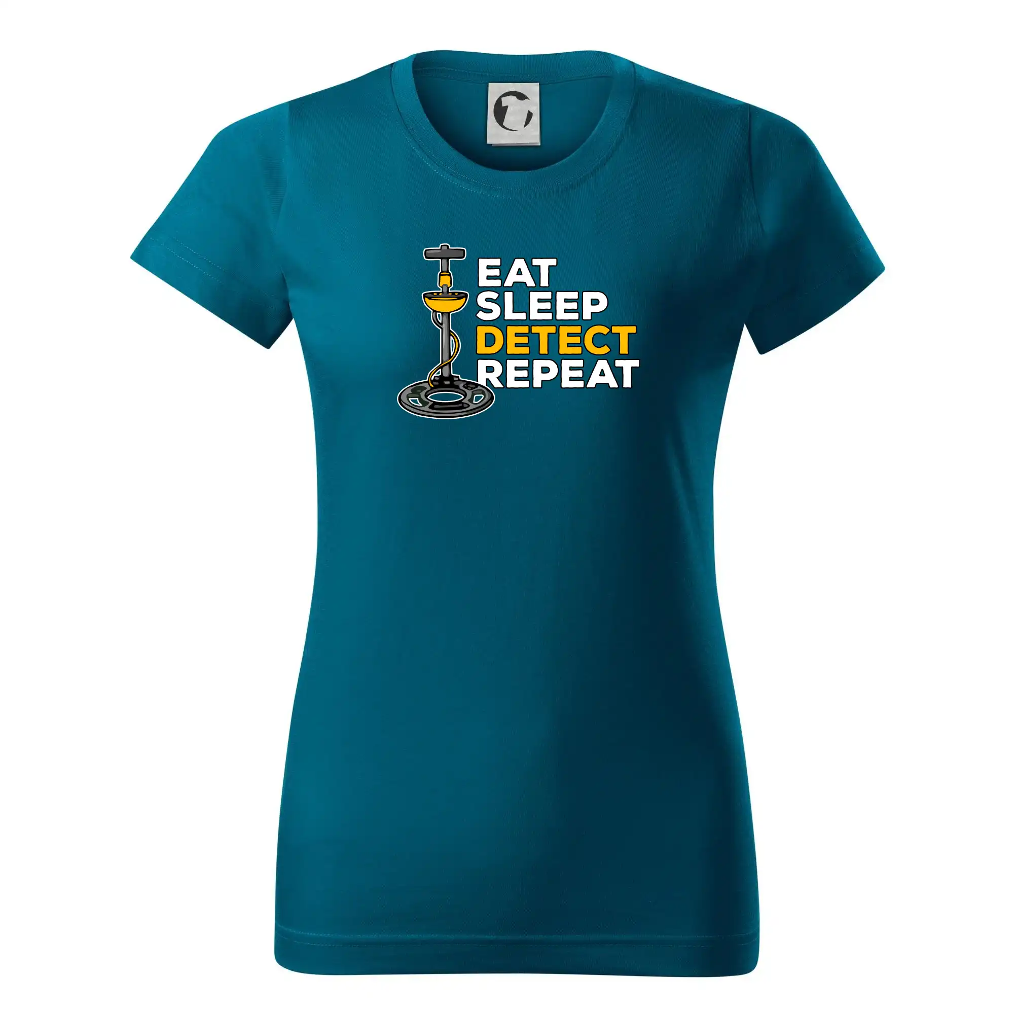 Eat Sleep Detect Repeat - Dámske tričko basic - ľahko voľnejšie a dlhšie