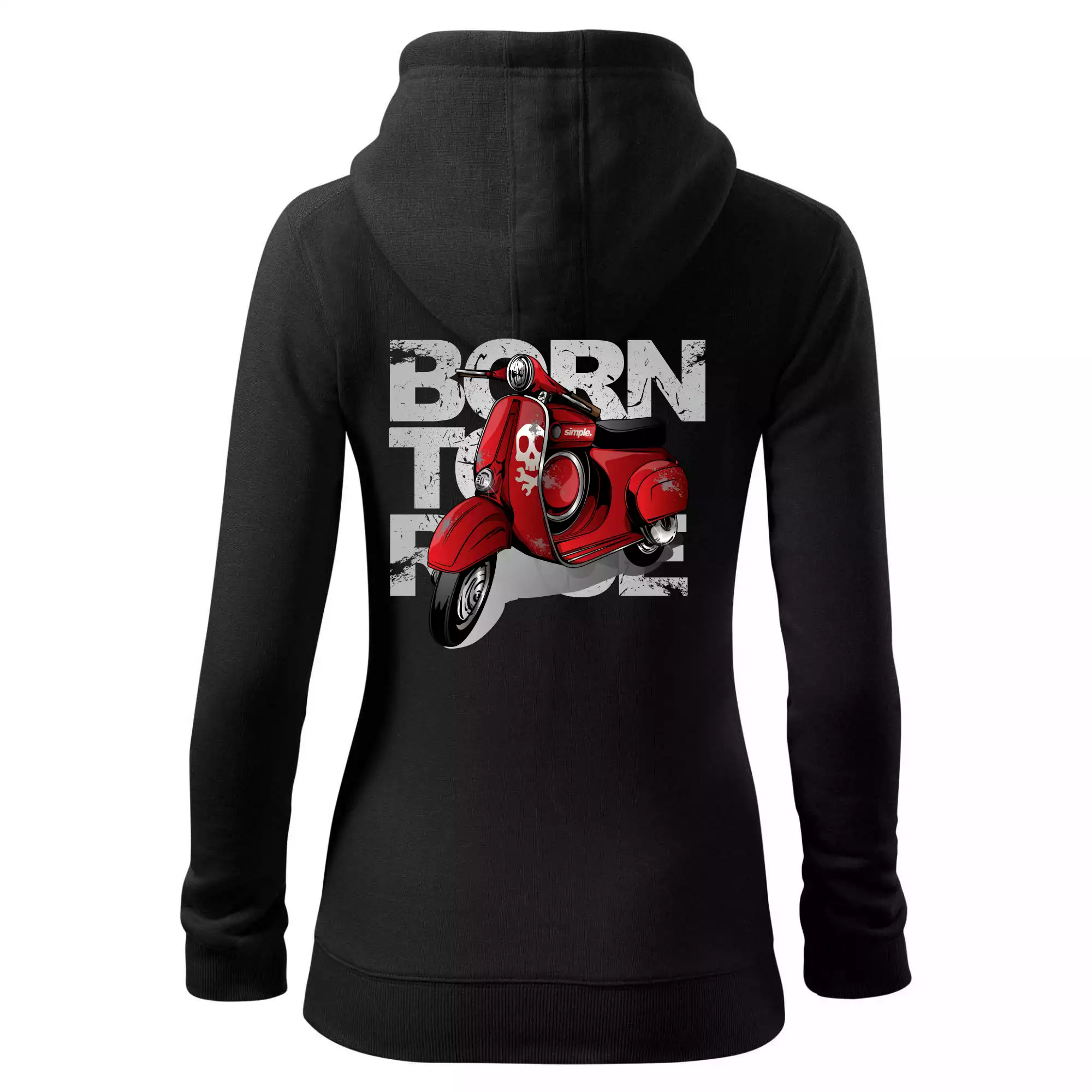 Scooter born to ride red