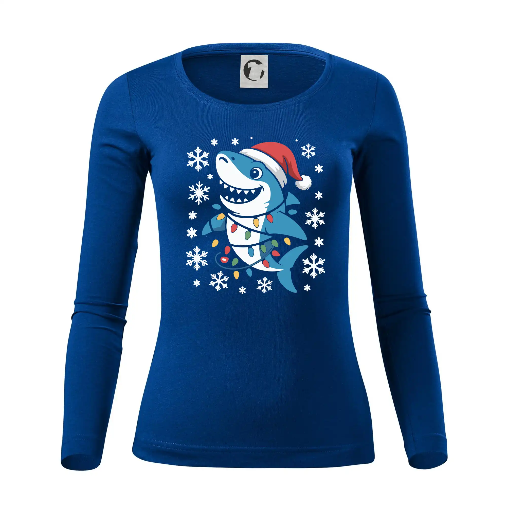 Vánoční žralok a vločky