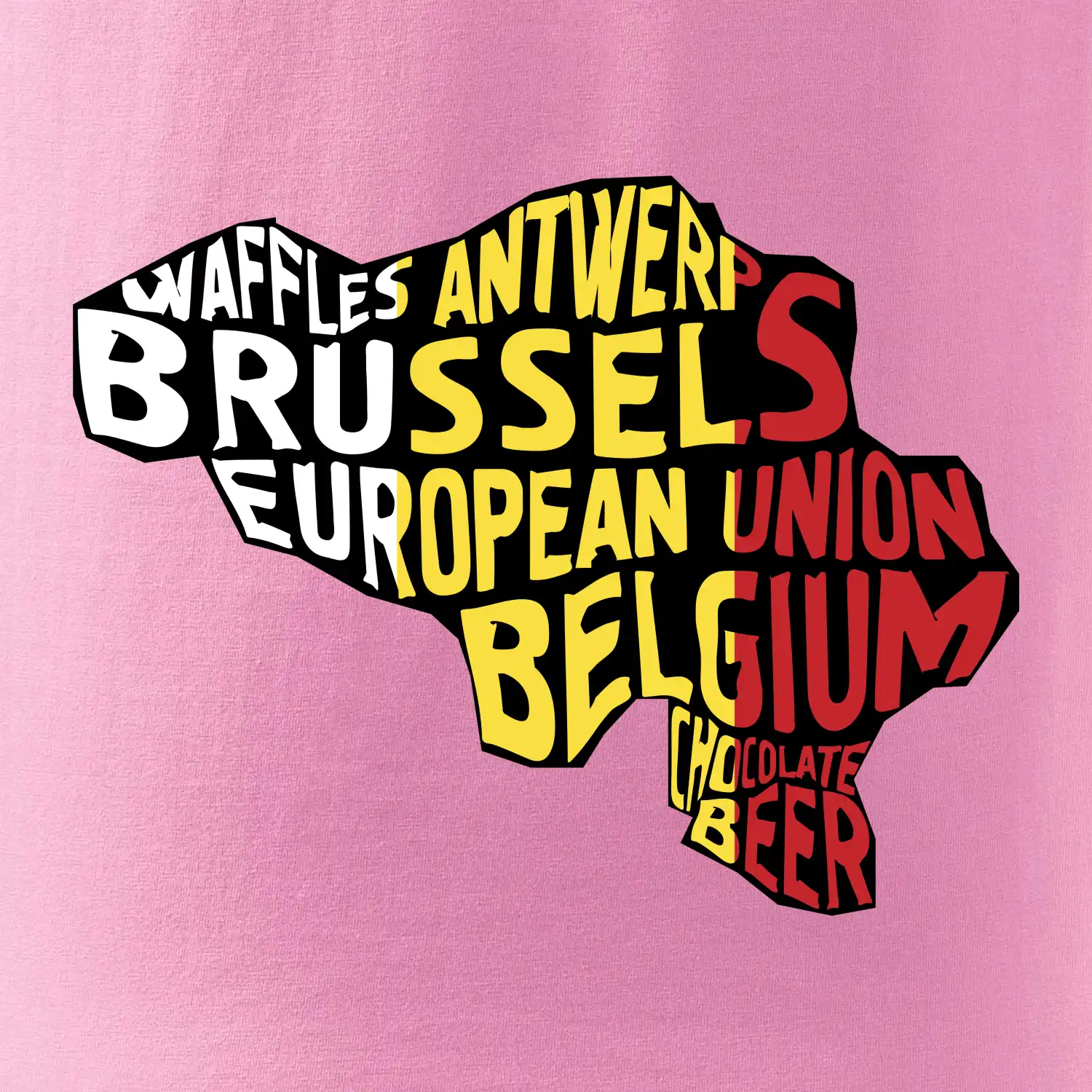 Mapy - názvy měst - Belgie