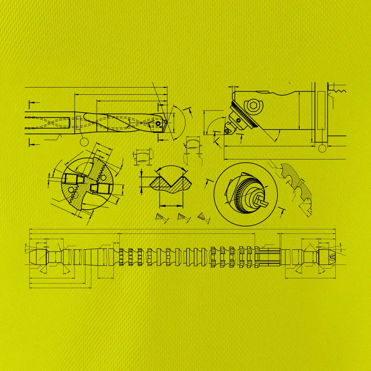 Technické výkresy - vrtáky
