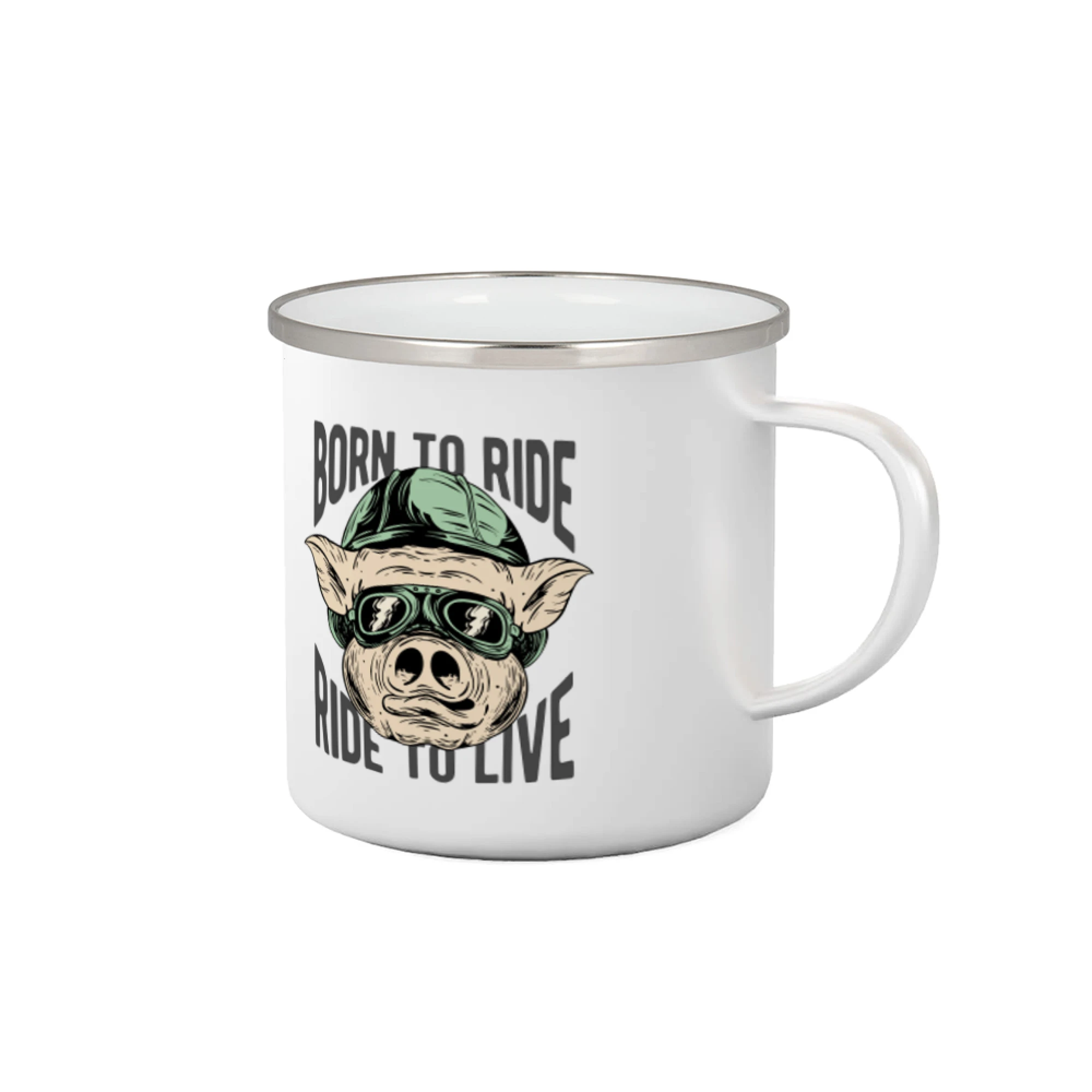 Tričká a mikiny s potlačou motoriek – pre pravých motorkárov - Born to Ride prasák - Plecháčik