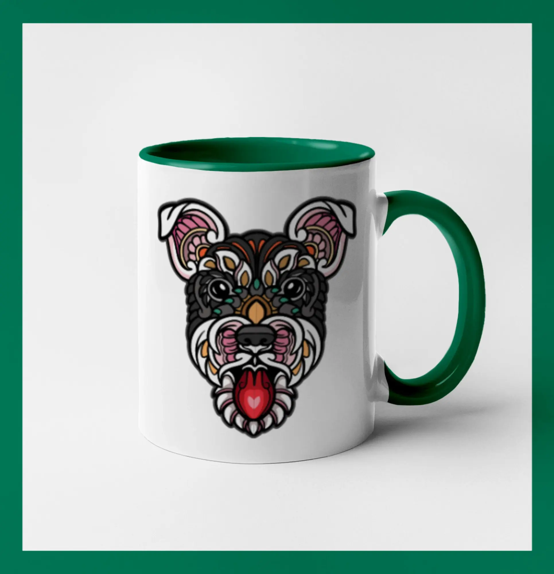 Knírač hlava barevná