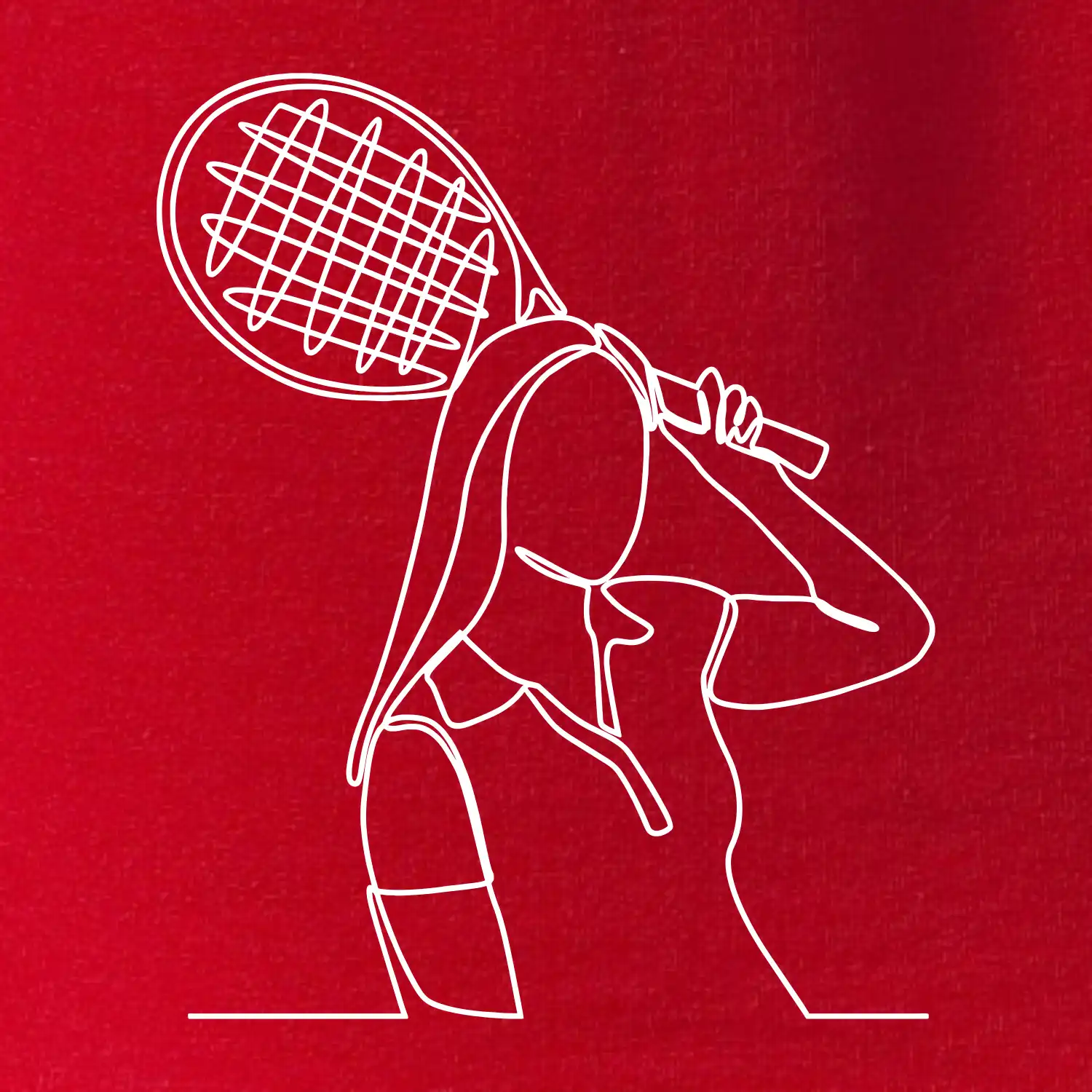 Tenistka  jednim tahem