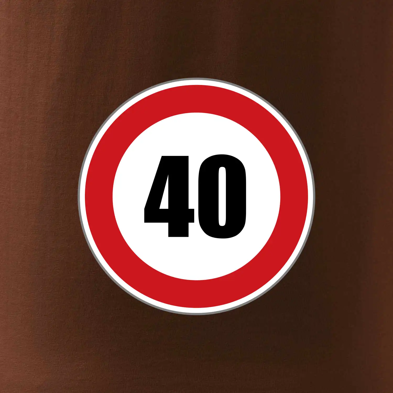 Dopravní značka - omezení rychlosti 40