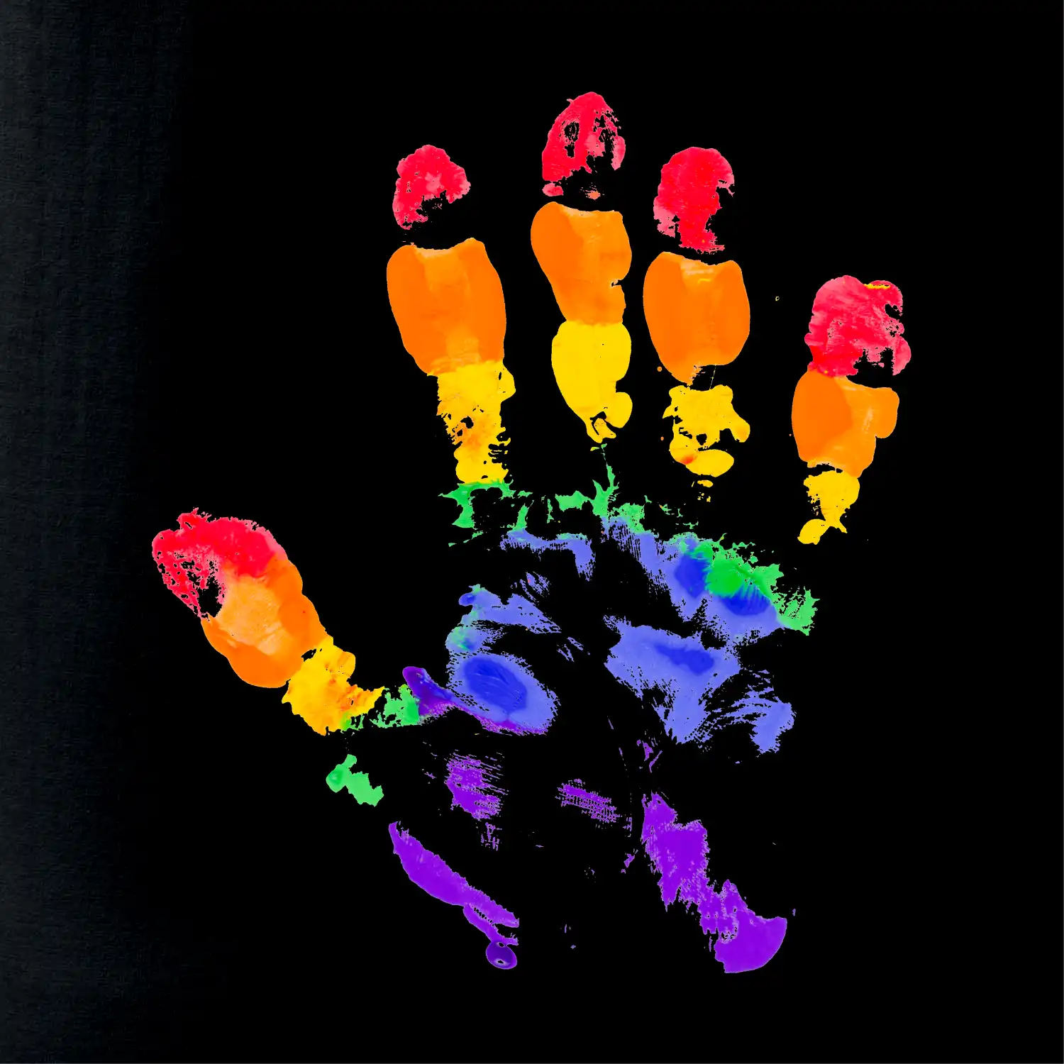 LGBT hand print
