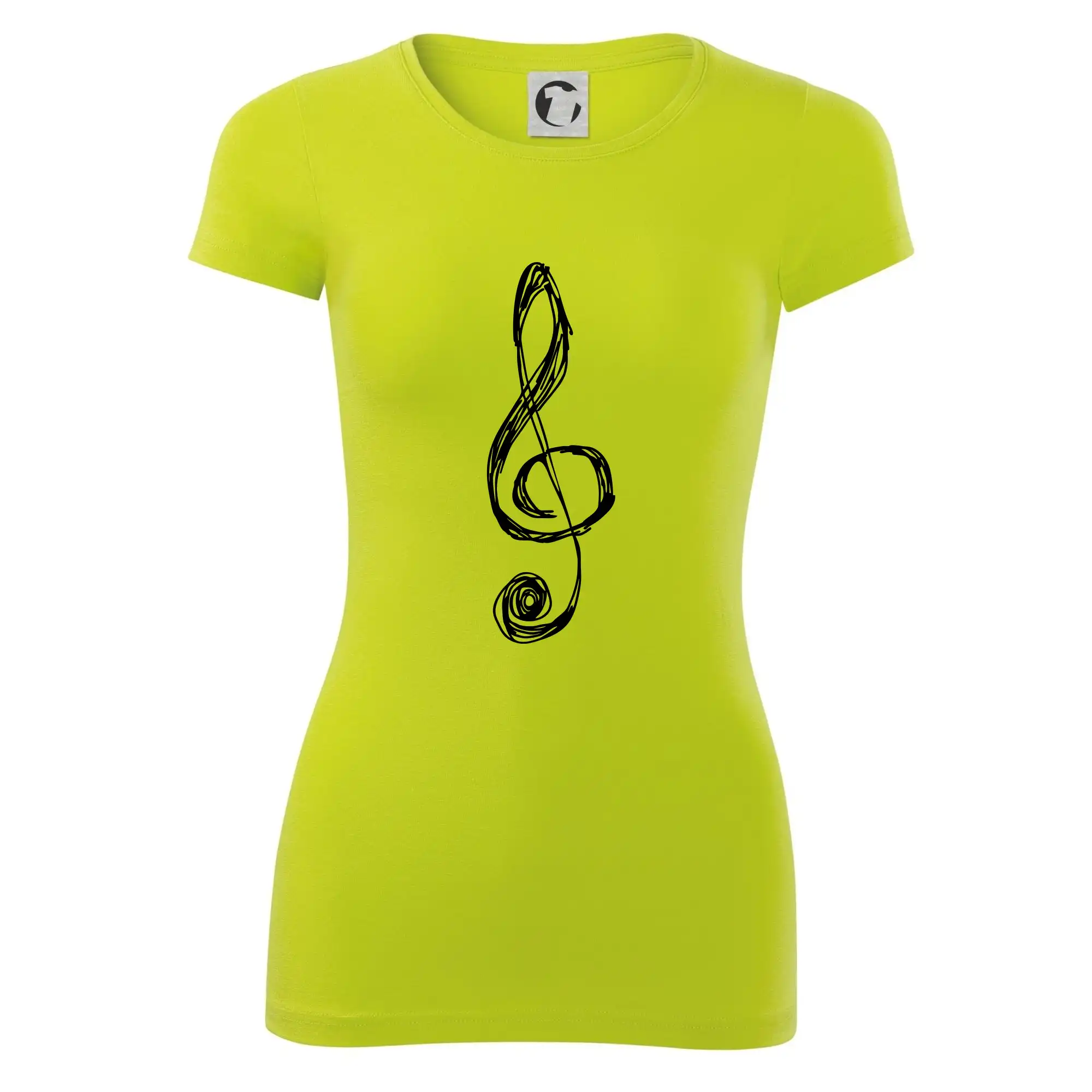 Houslový klíč kreslený