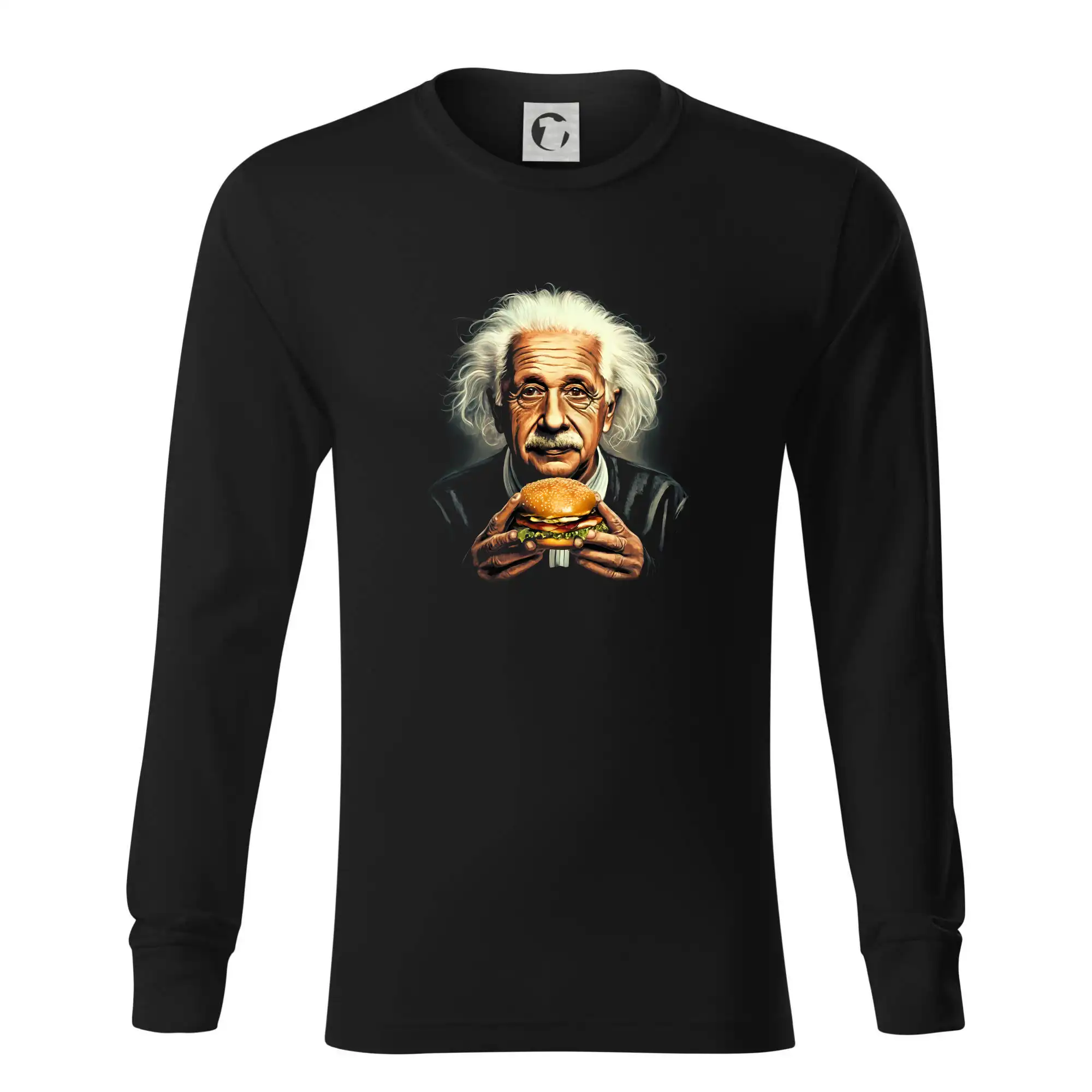 Grafické tričká - Geniální hamburger - Tričko s dlhým rukávom LS R05